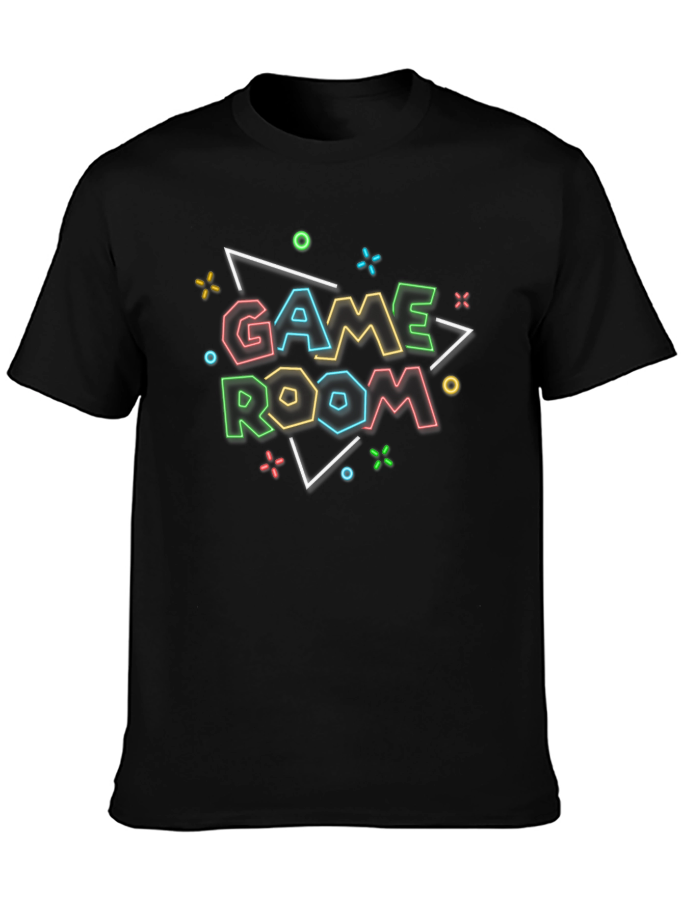 Game Room Neon Graphic T-Shirt - Gamer Style Tee