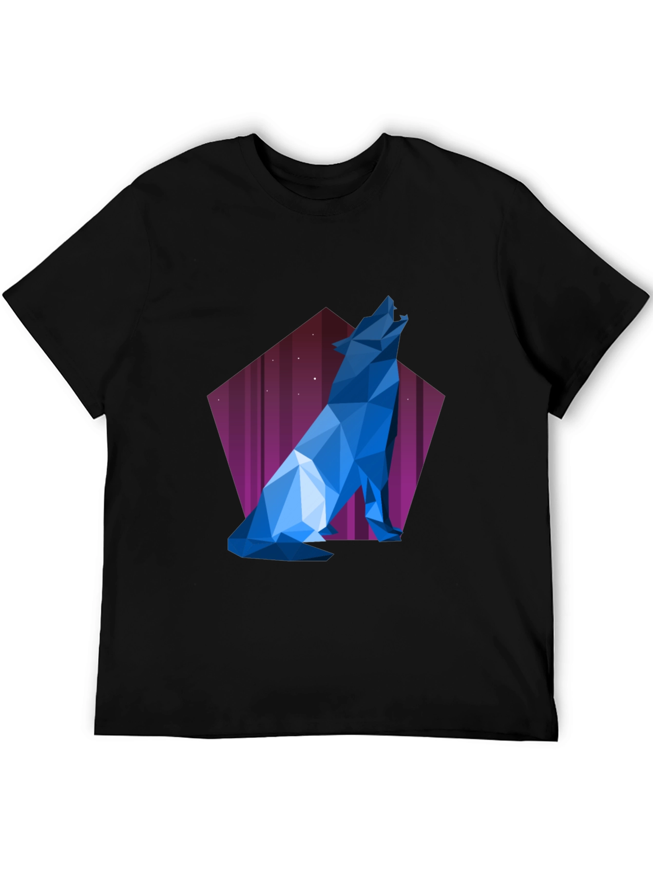 Geometric Wolf T-Shirt - Modern Graphic Tee