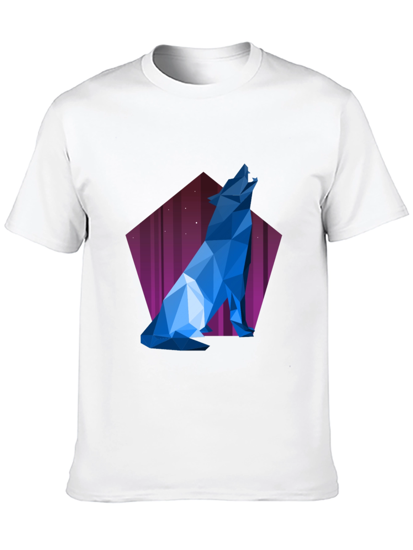 Geometric Wolf T-Shirt - Modern Graphic Tee