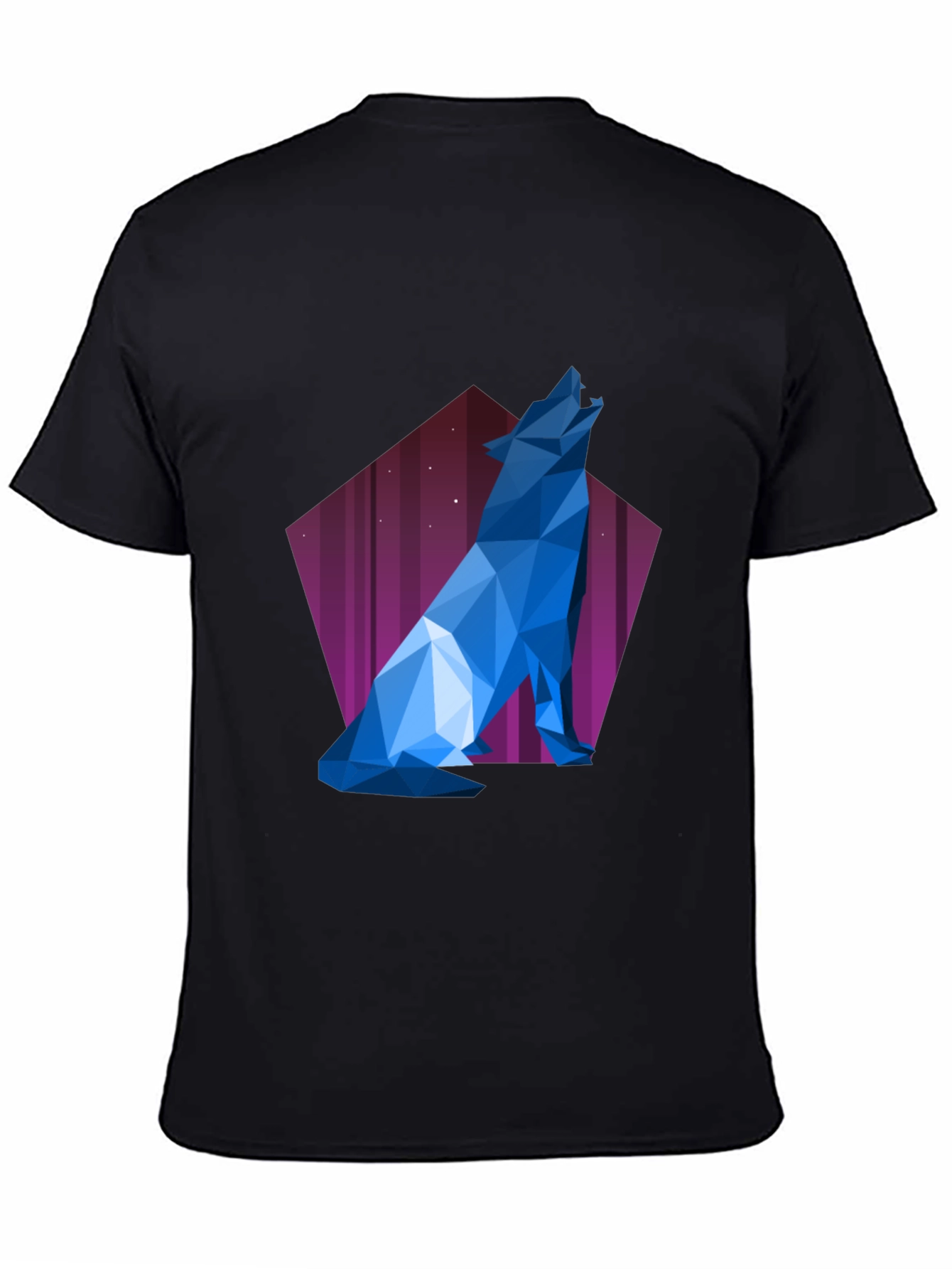 Geometric Wolf T-Shirt - Modern Graphic Tee