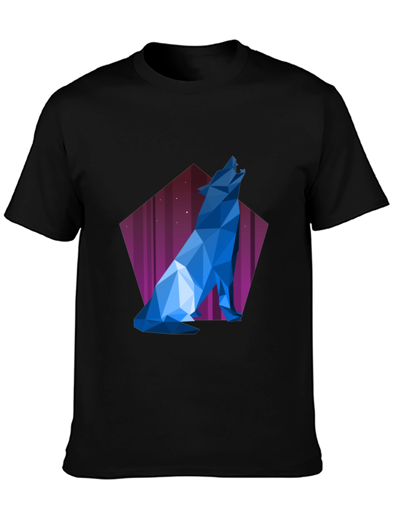 Geometric Wolf T-Shirt - Modern Graphic Tee