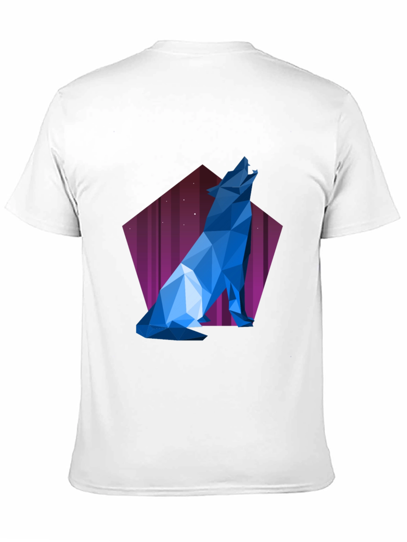 Geometric Wolf T-Shirt - Modern Graphic Tee