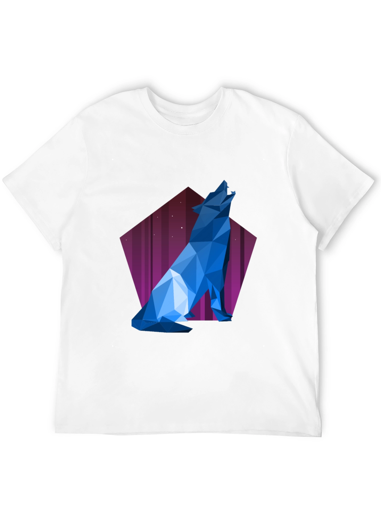 Geometric Wolf T-Shirt - Modern Graphic Tee