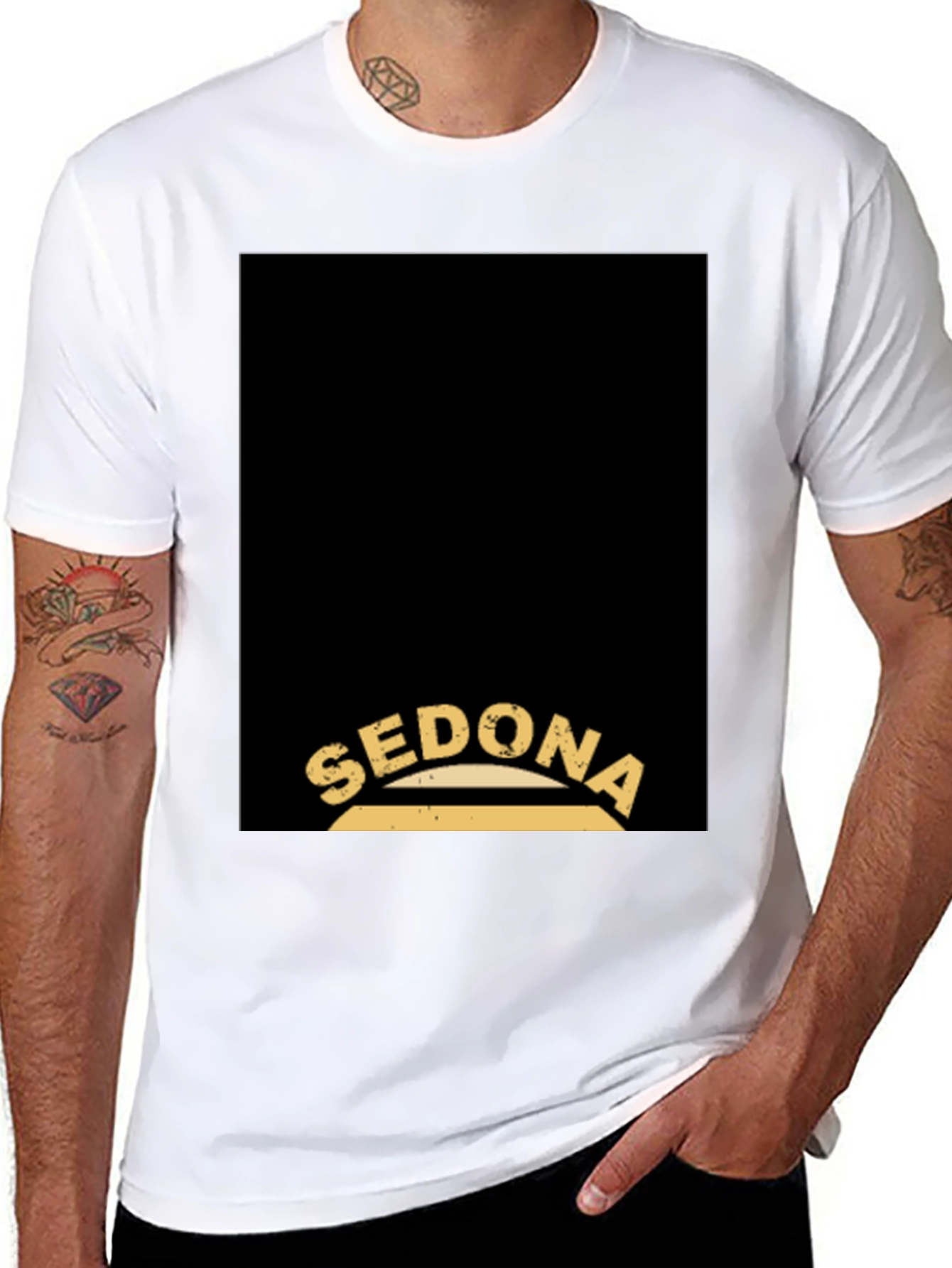 Sedona Graphic Tee - Retro Style Black