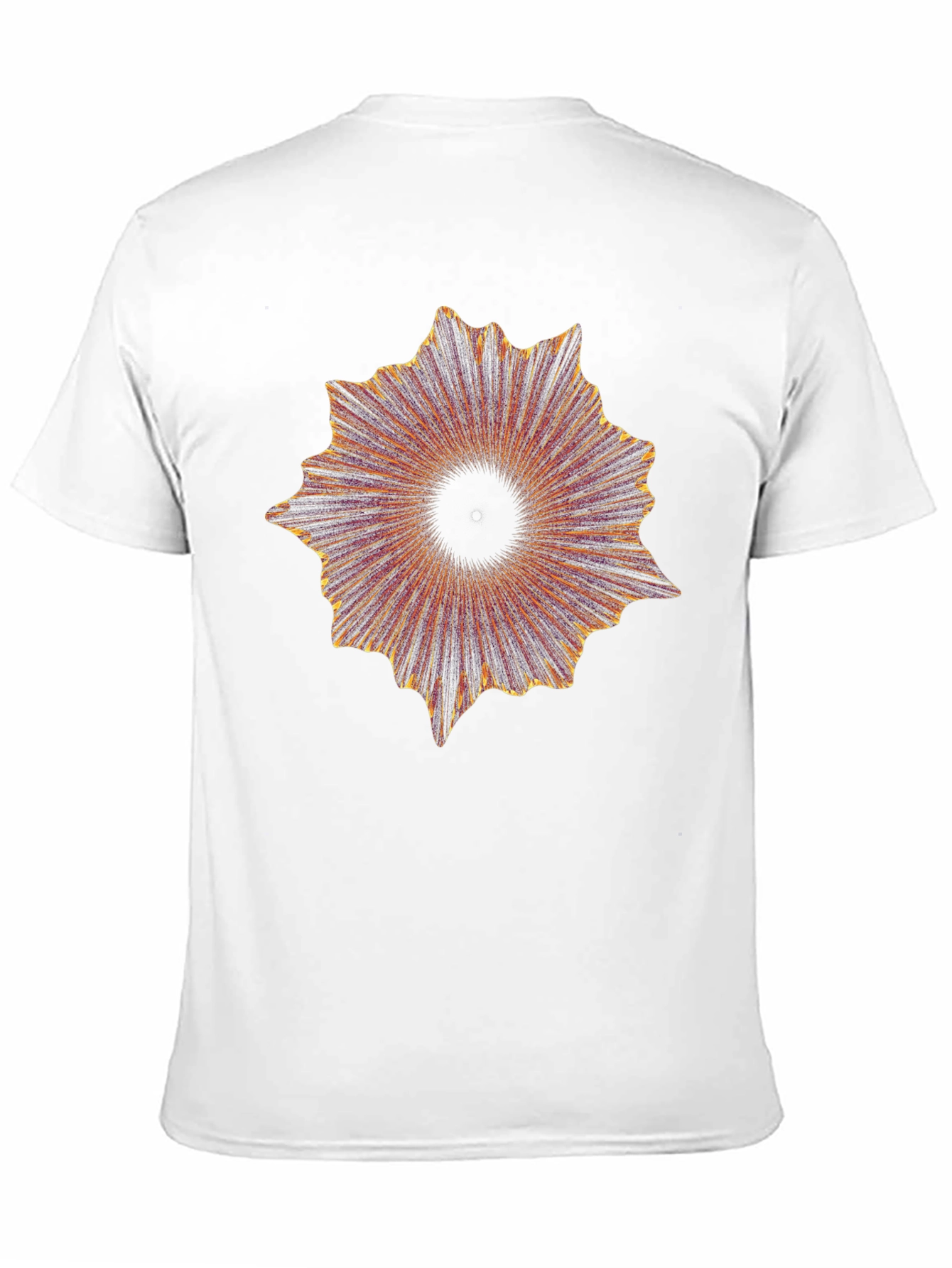 Abstract Burst Graphic Black T-Shirt