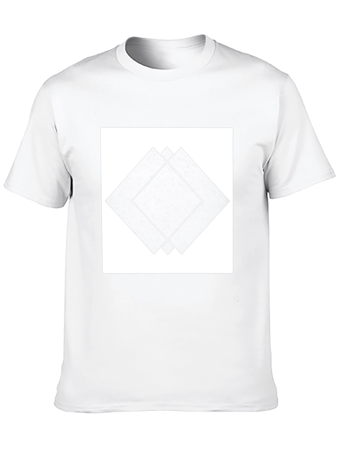 Geometric Diamond Black T-Shirt