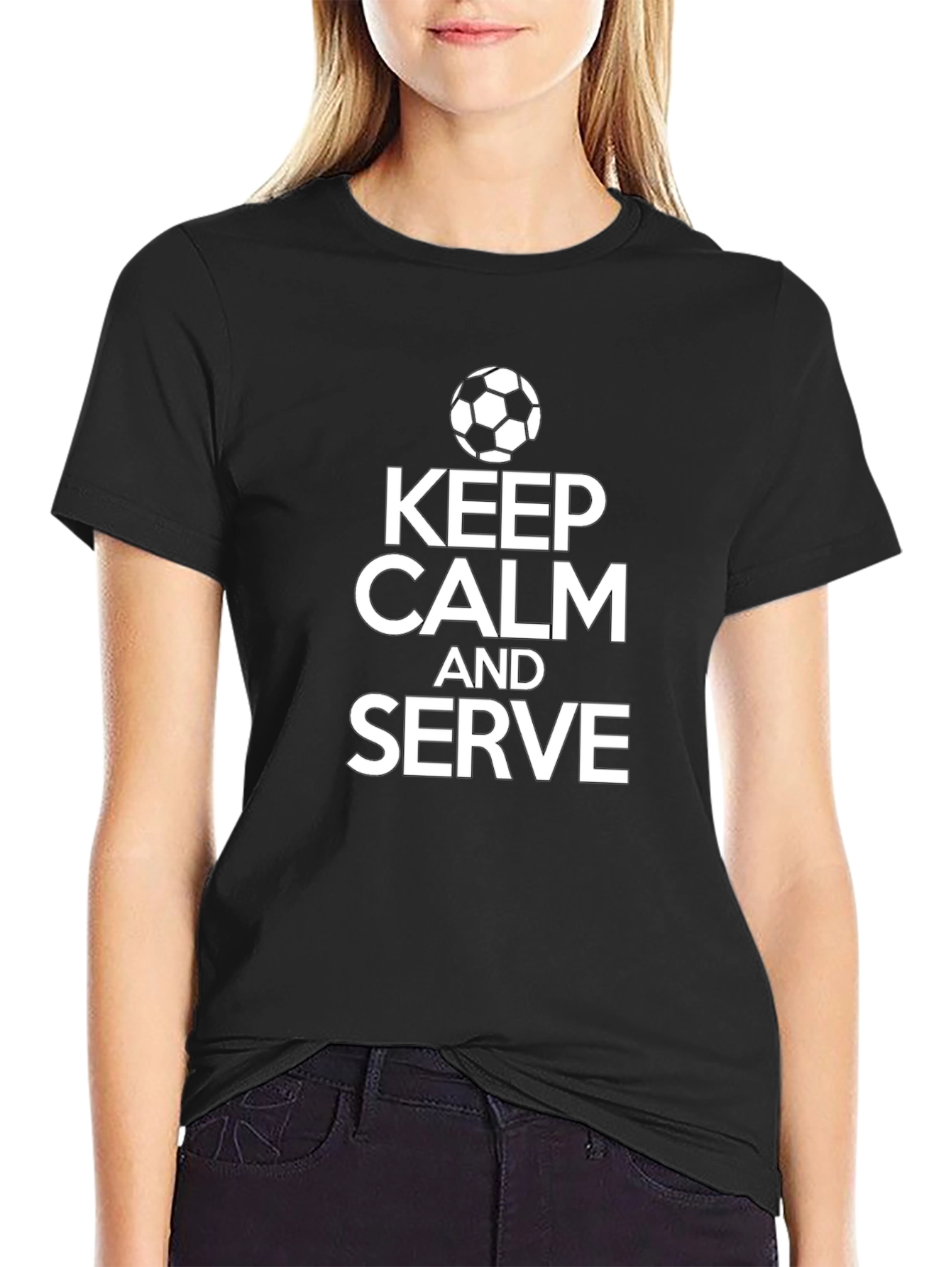 Keep Calm & Serve T-Shirt - Volleyball