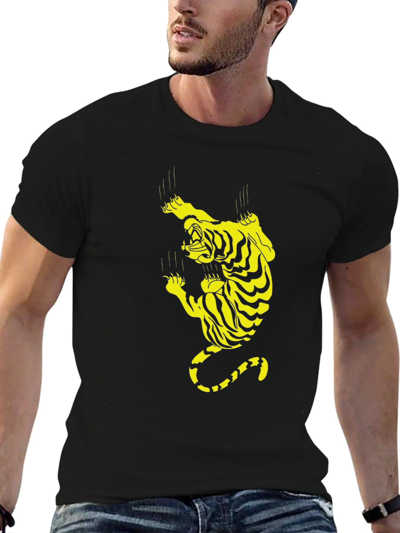Tiger Graphic Black T-Shirt