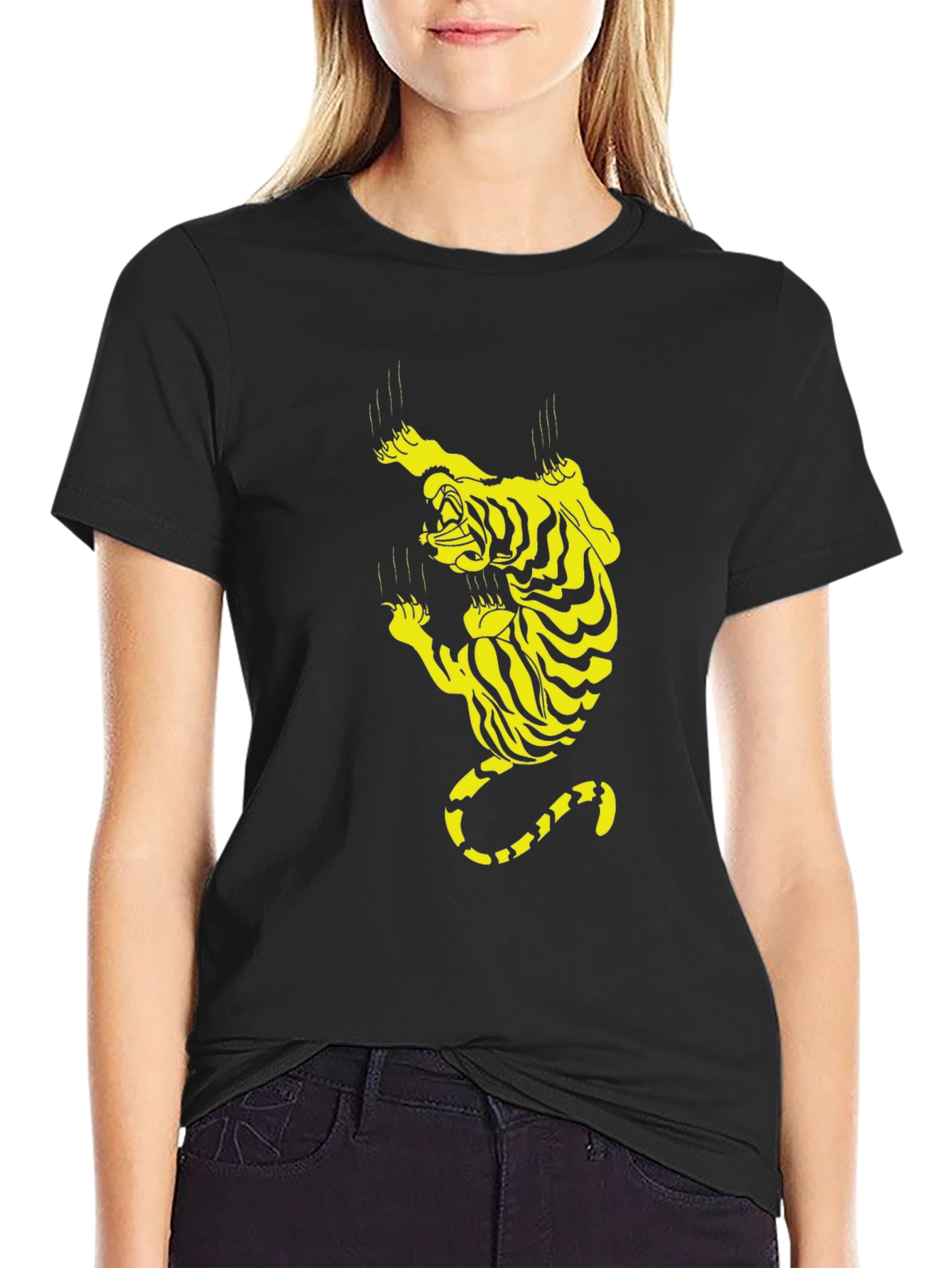 Tiger Graphic Black T-Shirt