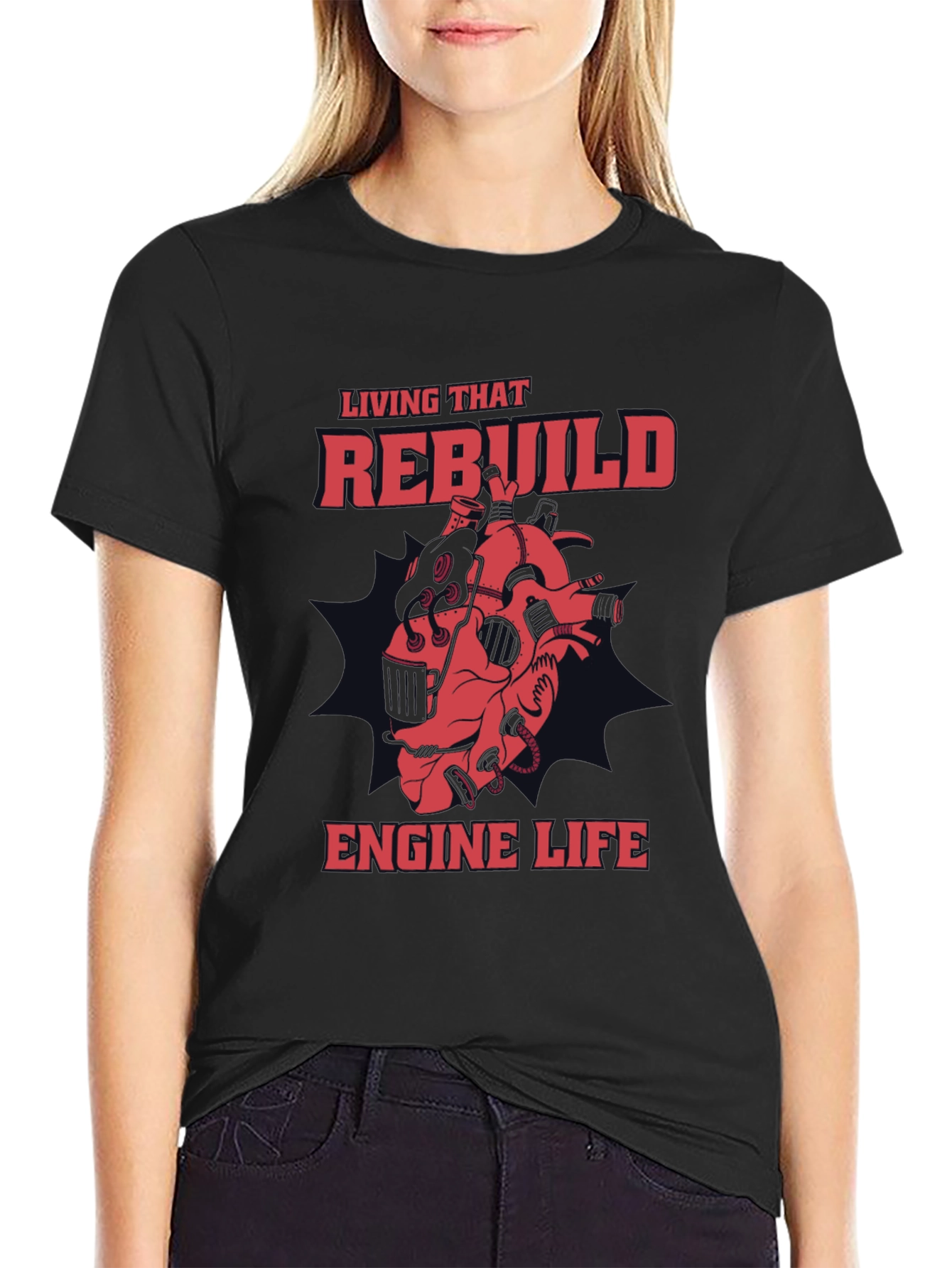Rebuild Engine Life Graphic T-Shirt