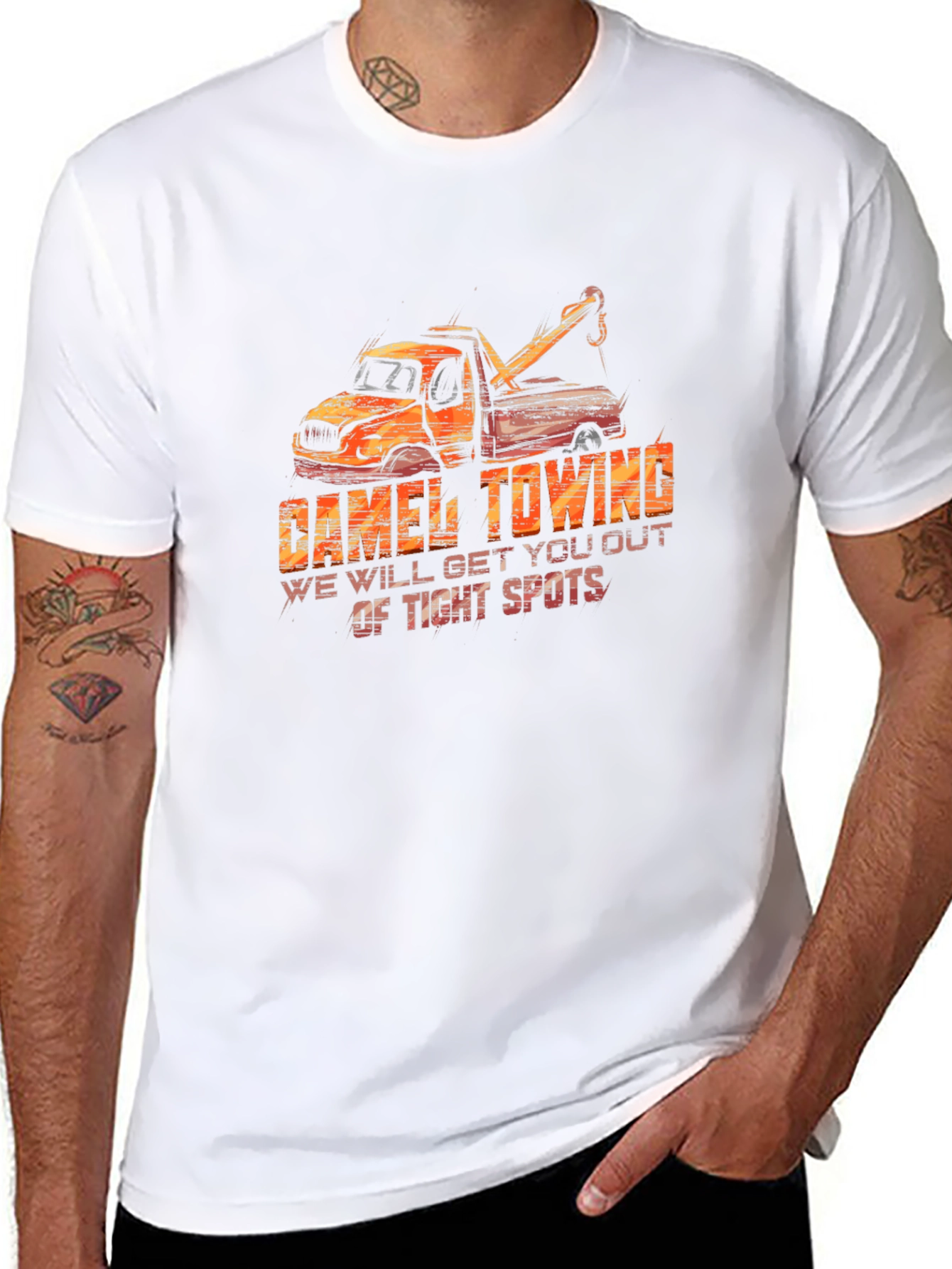 Camel Towing Graphic Tee - Tight Spots Rescue