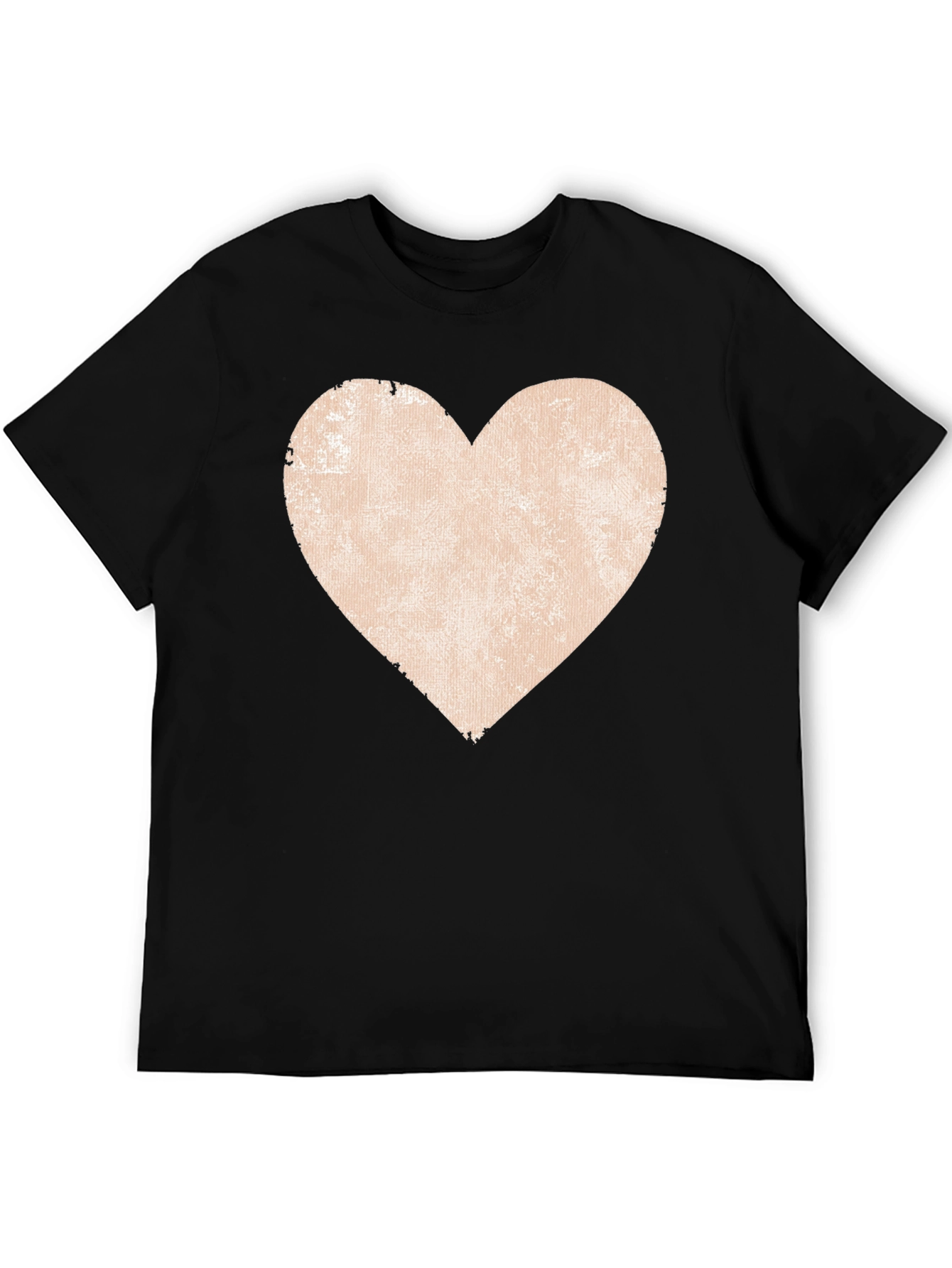Distressed Heart Graphic Tee - Casual Comfort