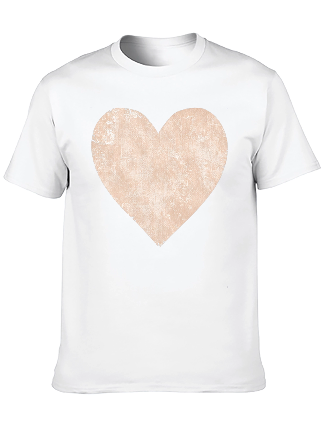 Distressed Heart Graphic Tee - Casual Comfort