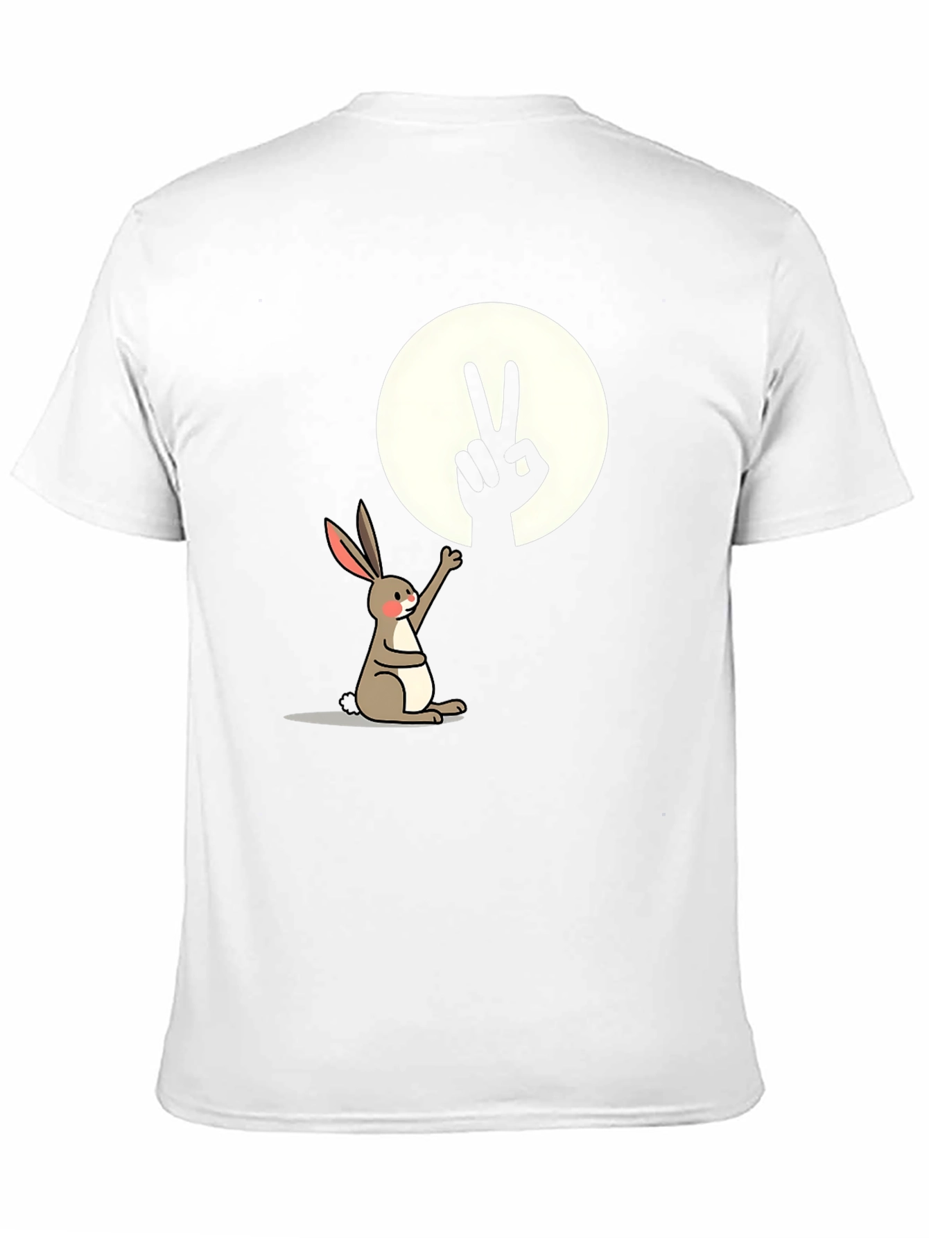 Peace Rabbit T-Shirt - Cute Animal Graphic Tee
