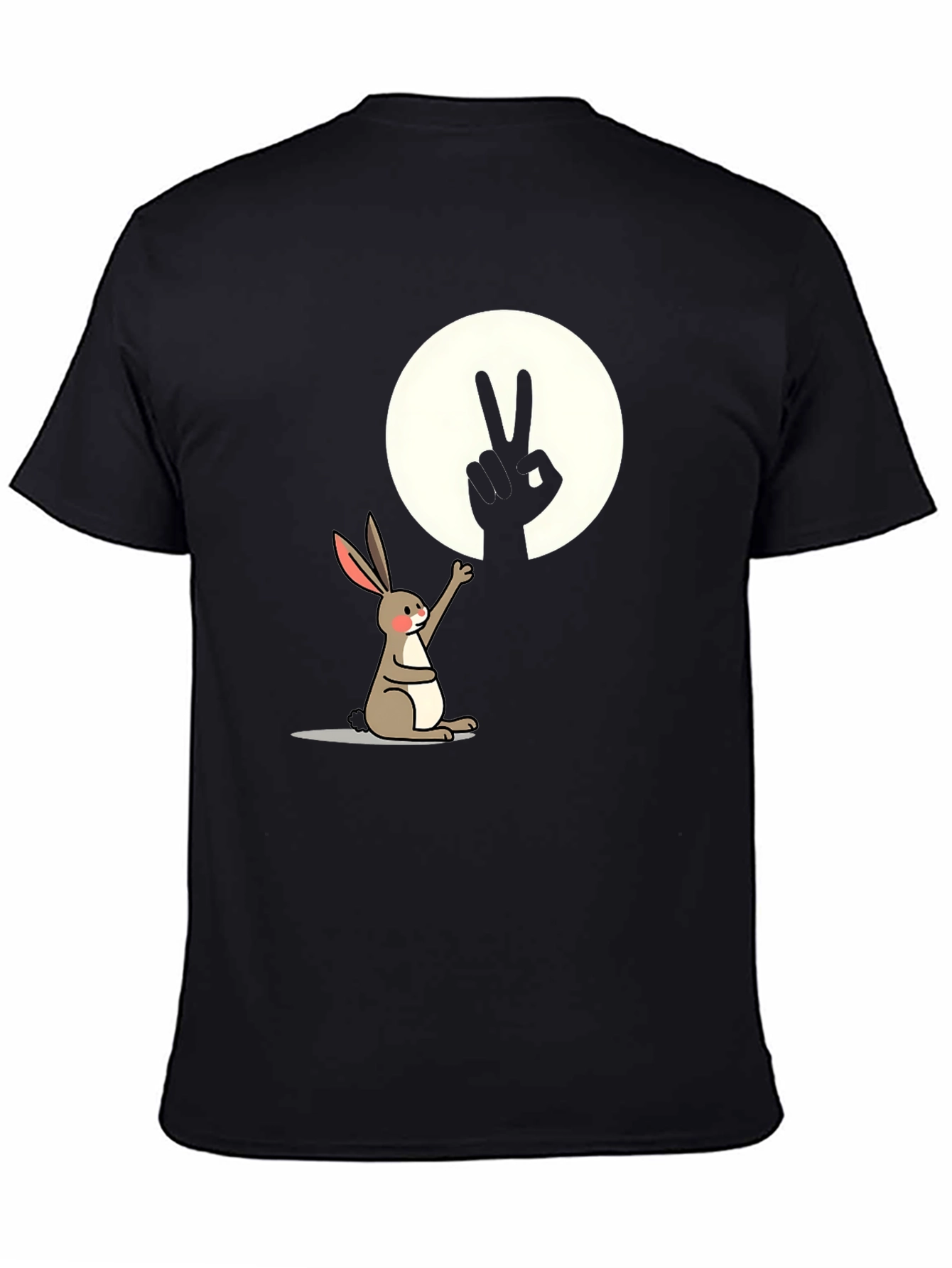 Peace Rabbit T-Shirt - Cute Animal Graphic Tee