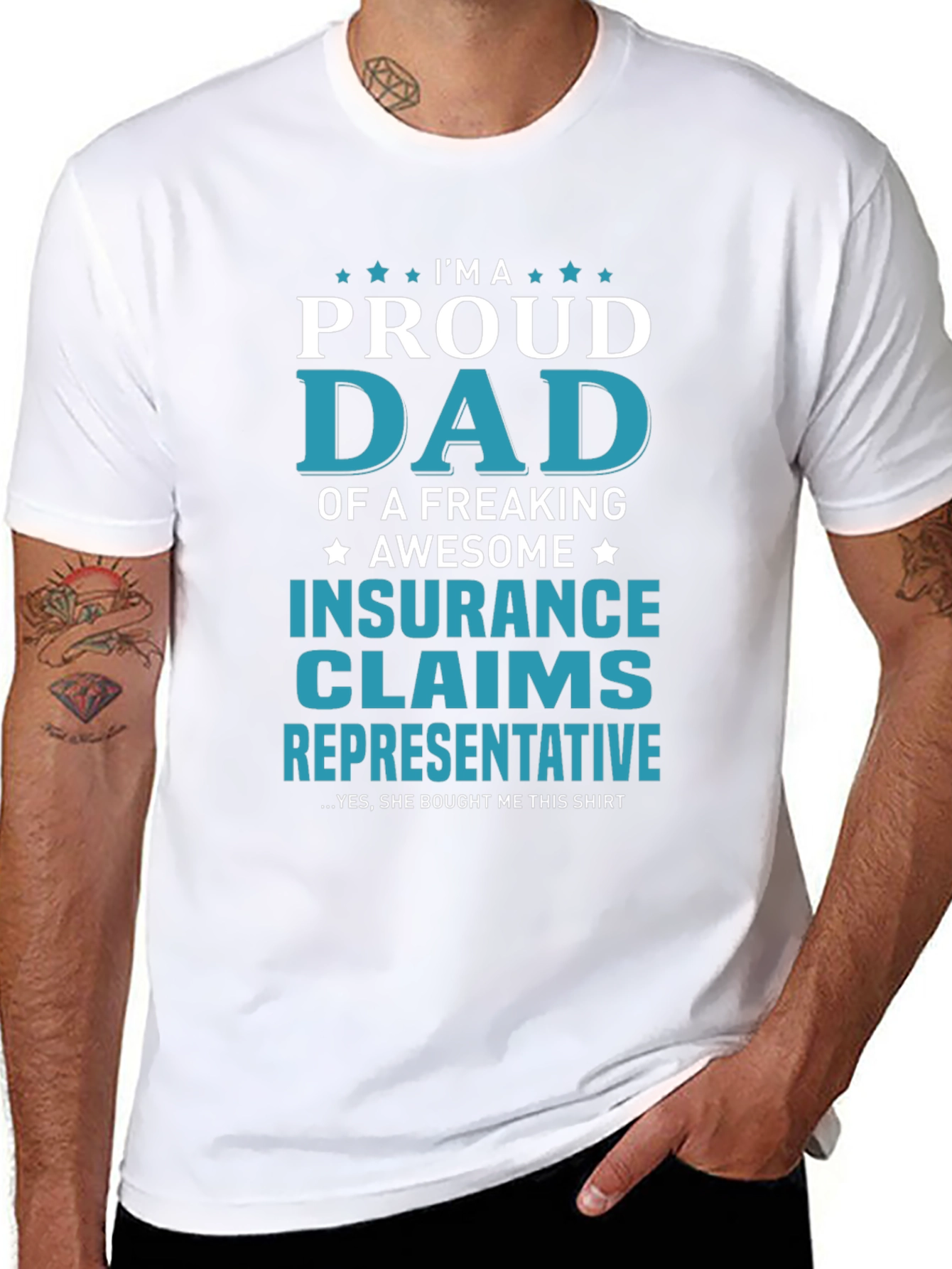 Proud Dad Insurance Claims Representative T-Shirt