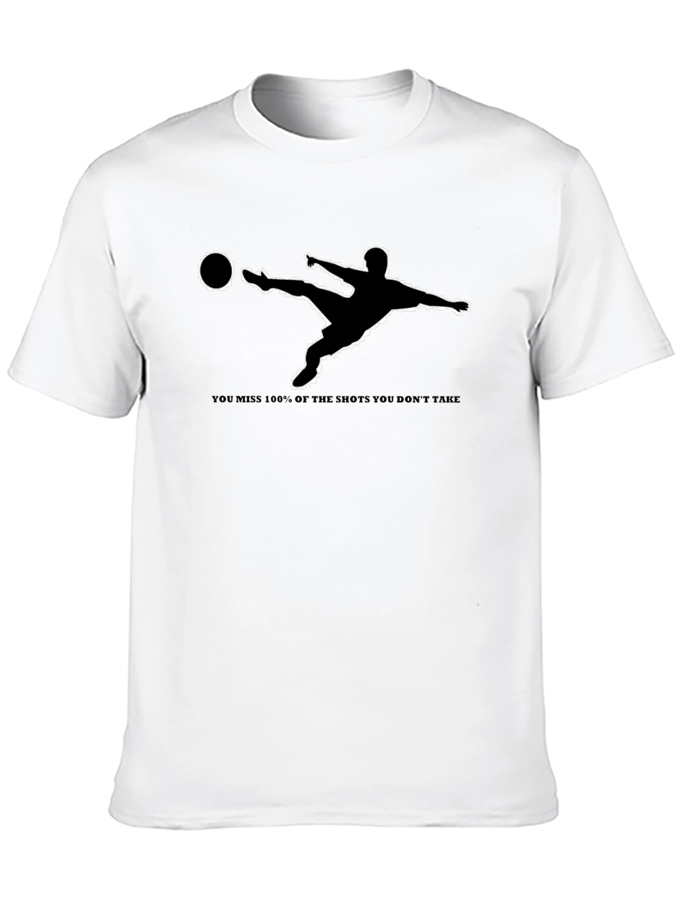 Soccer Kick Graphic Black T-Shirt