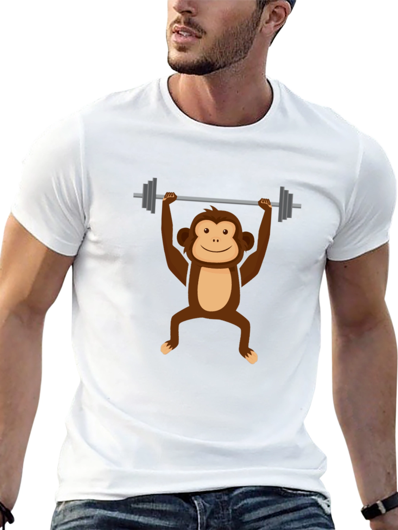 Monkey Barbell T-Shirt