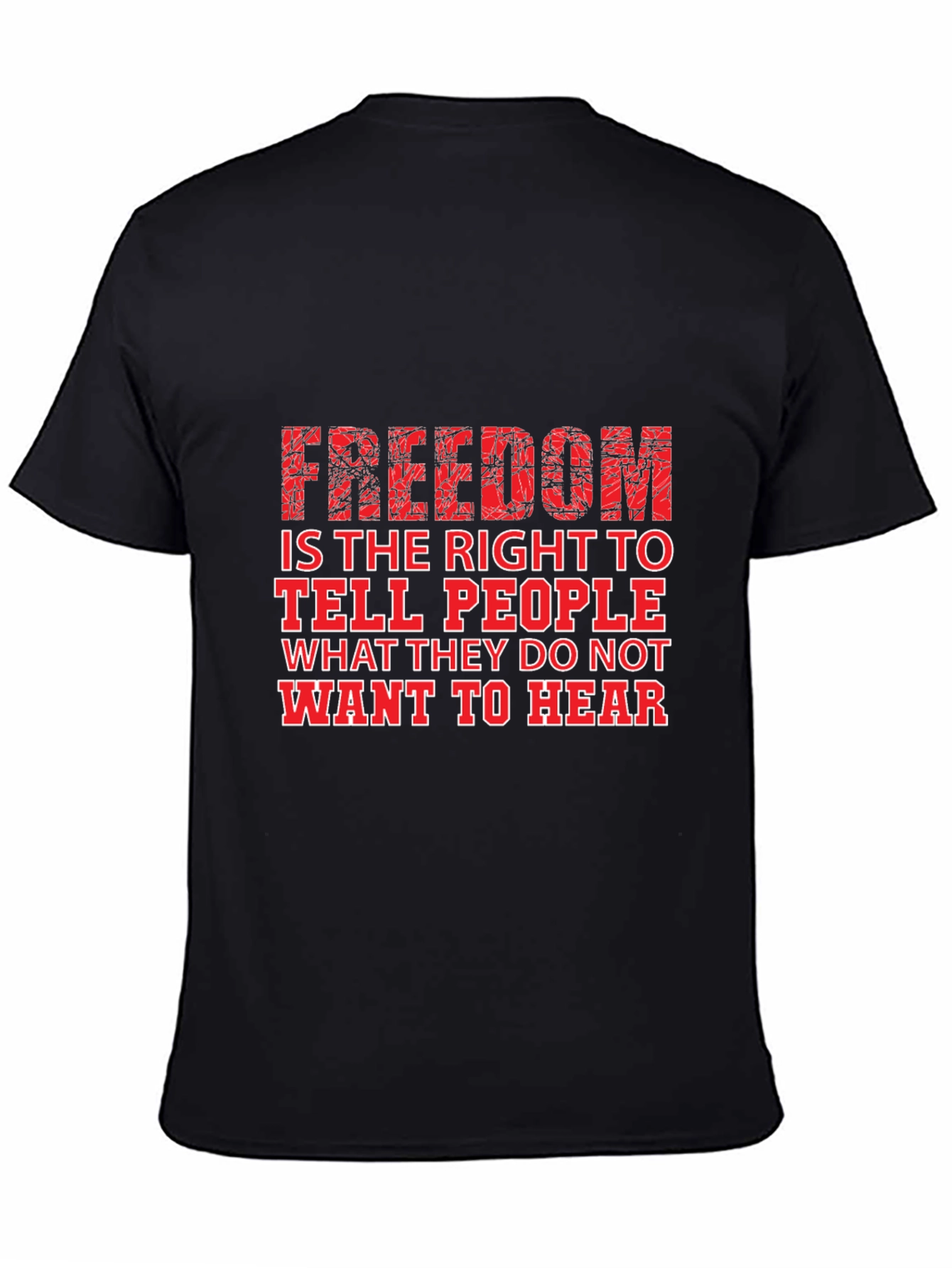 Freedom of Speech Graphic Tee - Black