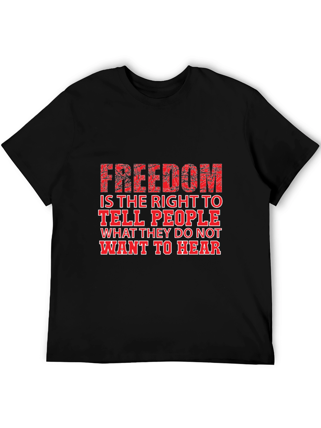 Freedom of Speech Graphic Tee - Black