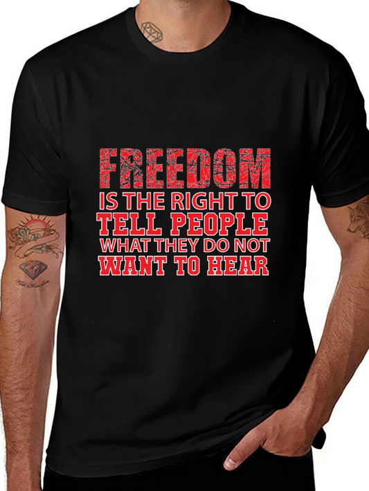 Freedom of Speech Graphic Tee - Black