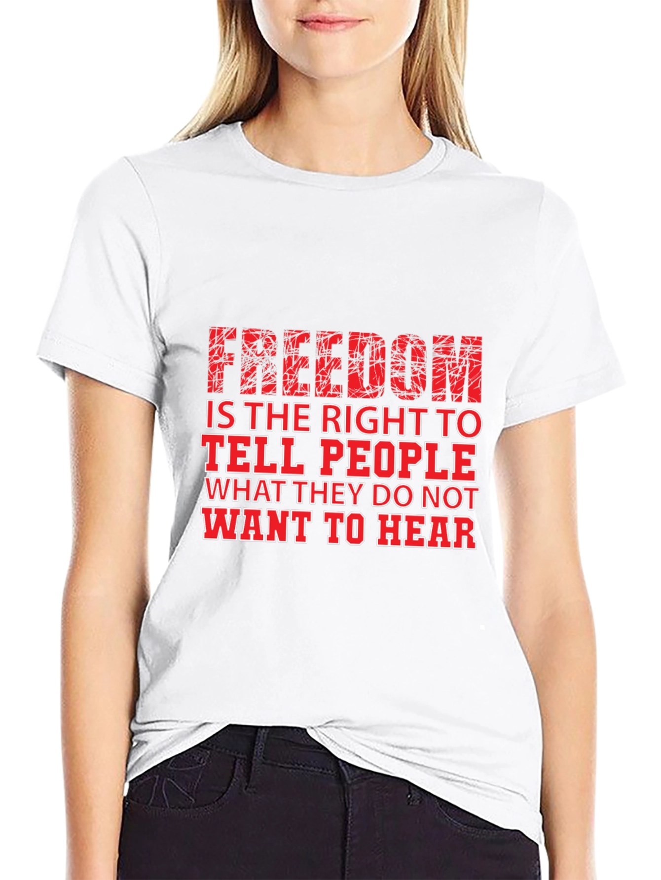 Freedom of Speech Graphic Tee - Black