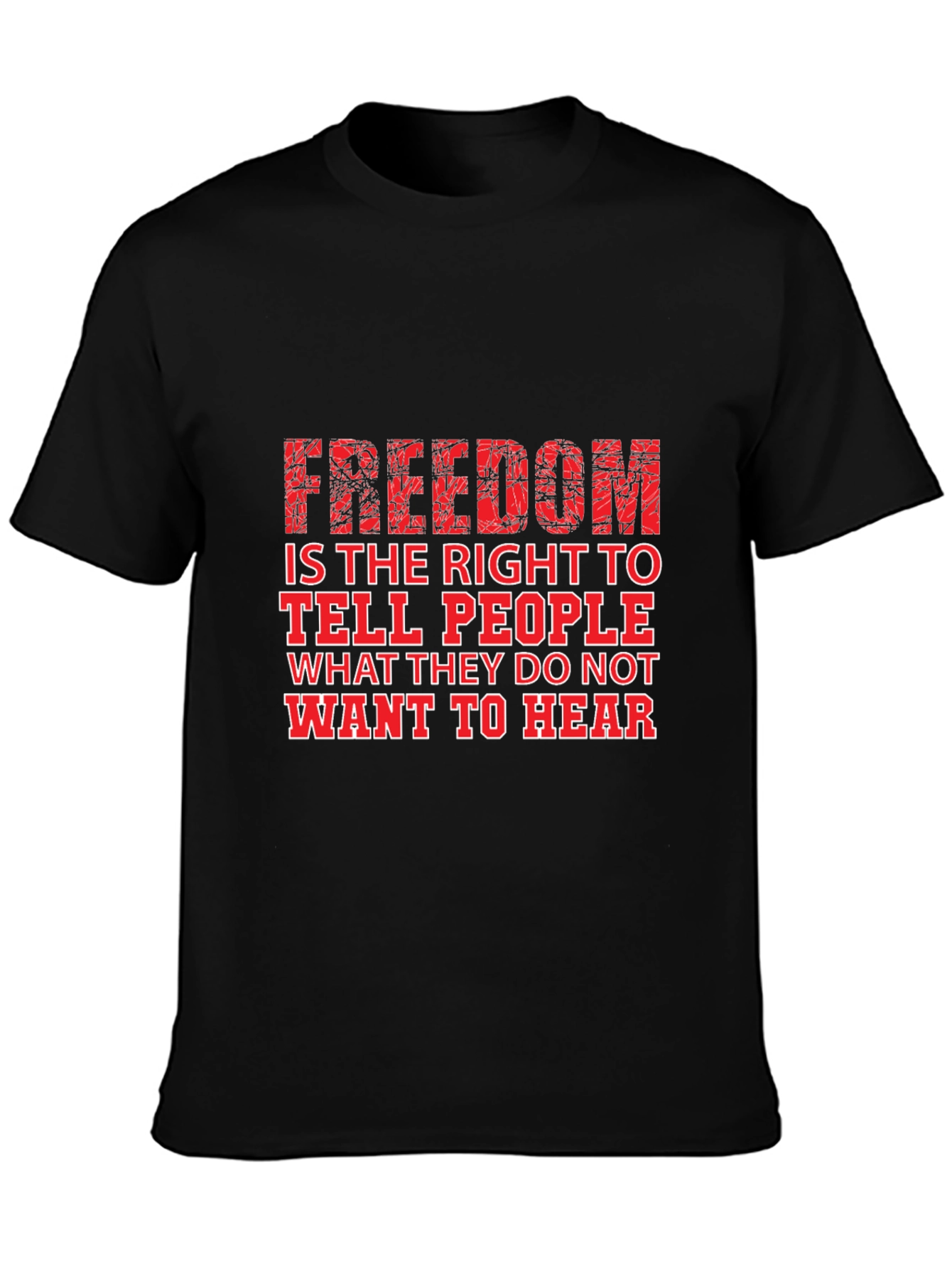 Freedom of Speech Graphic Tee - Black