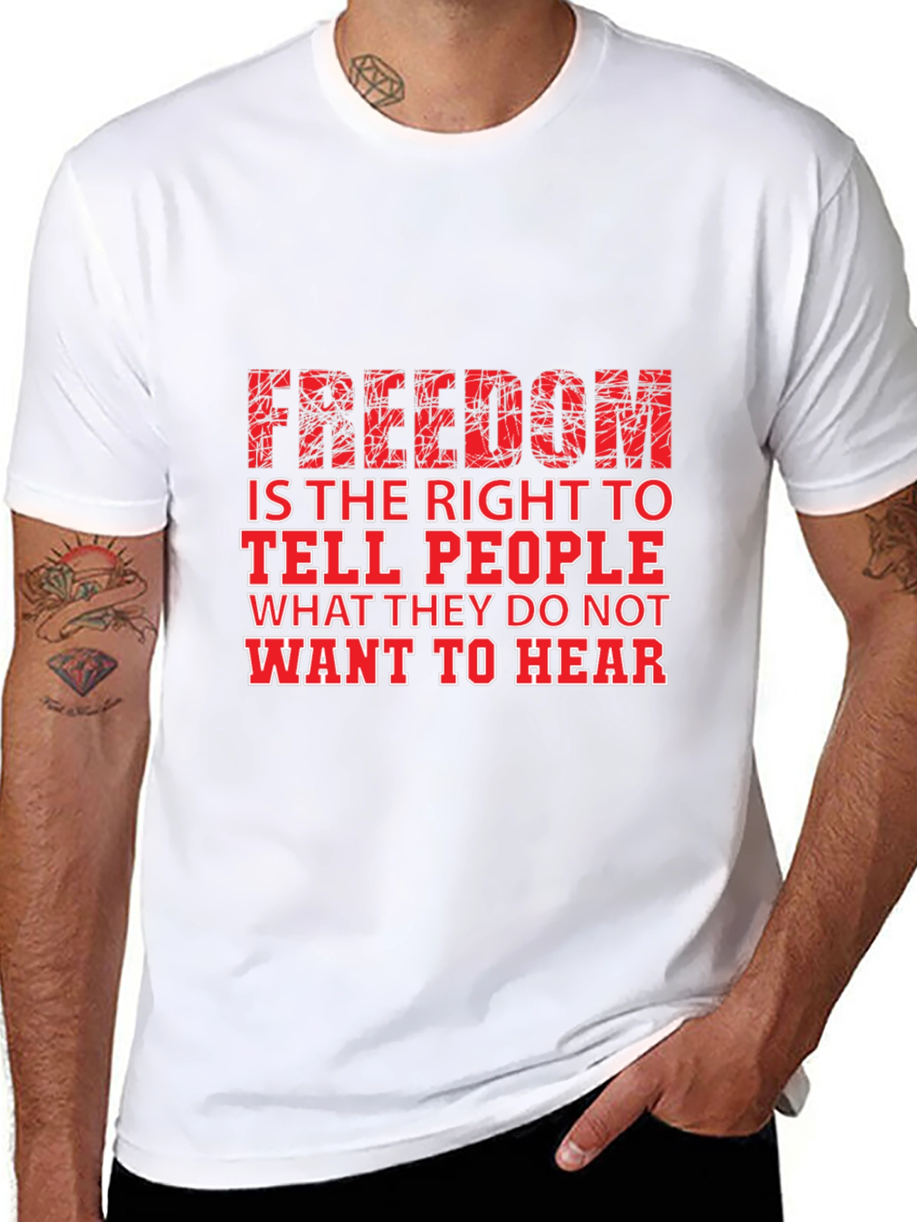 Freedom of Speech Graphic Tee - Black