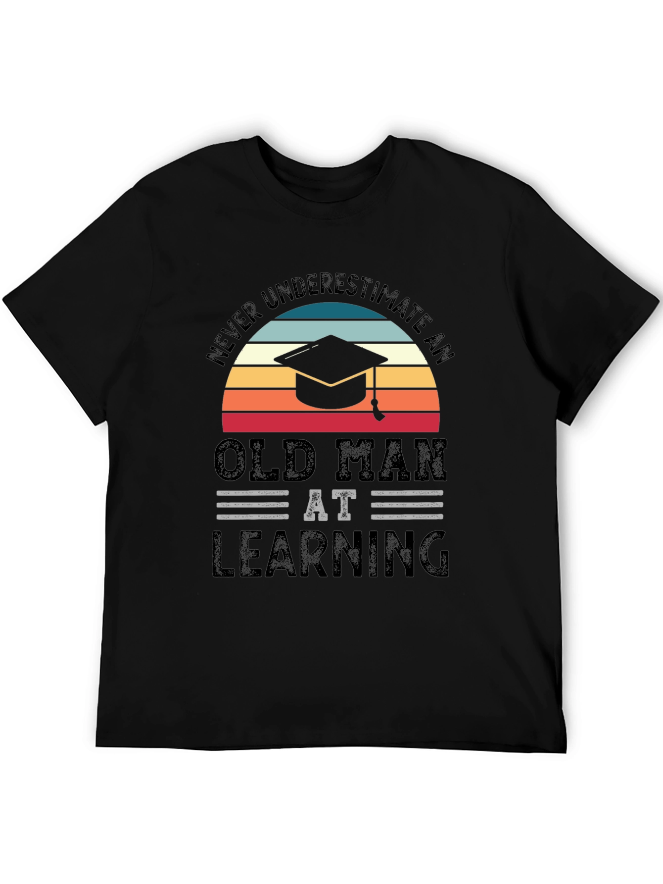 Old Man Learning Graduation T-Shirt