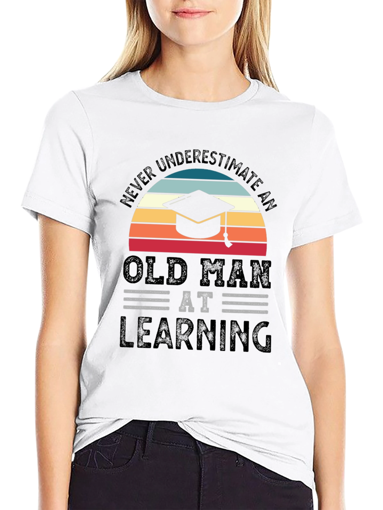 Old Man Learning Graduation T-Shirt