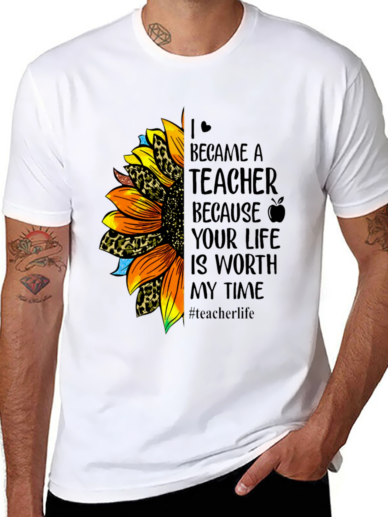 Teacher Sunflower T-Shirt - Worth My Time