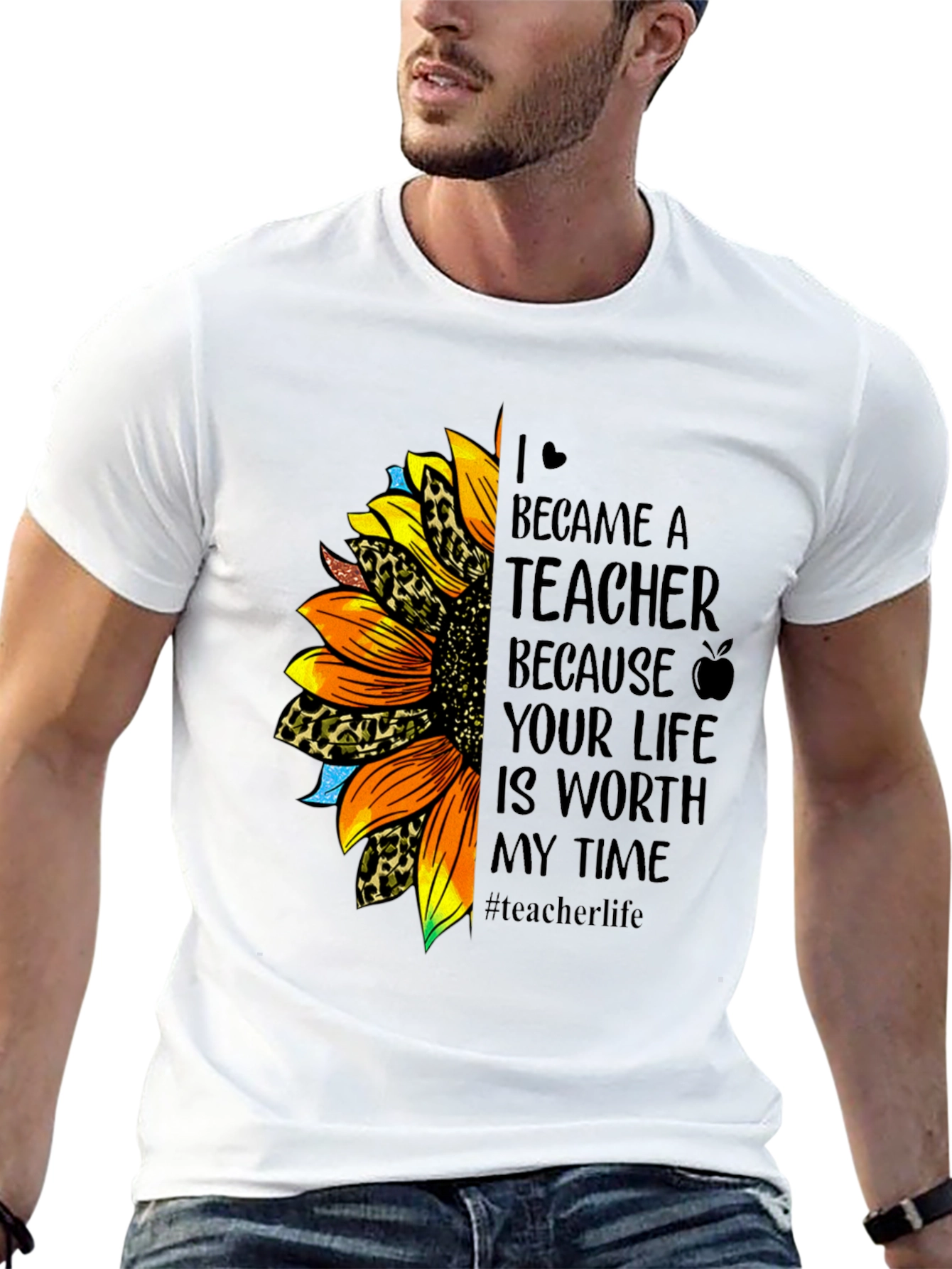 Teacher Sunflower T-Shirt - Worth My Time