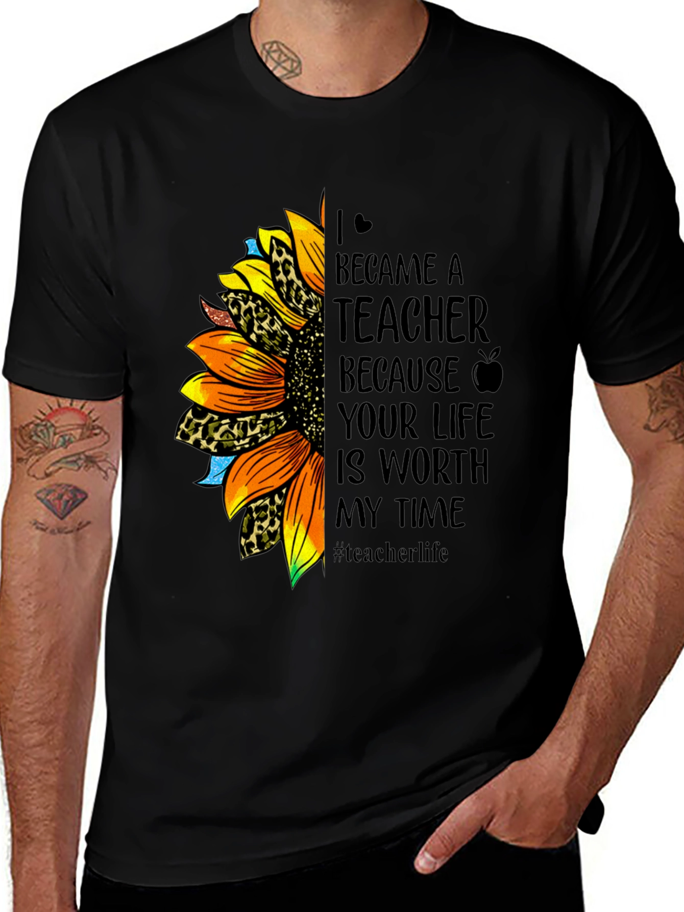 Teacher Sunflower T-Shirt - Worth My Time