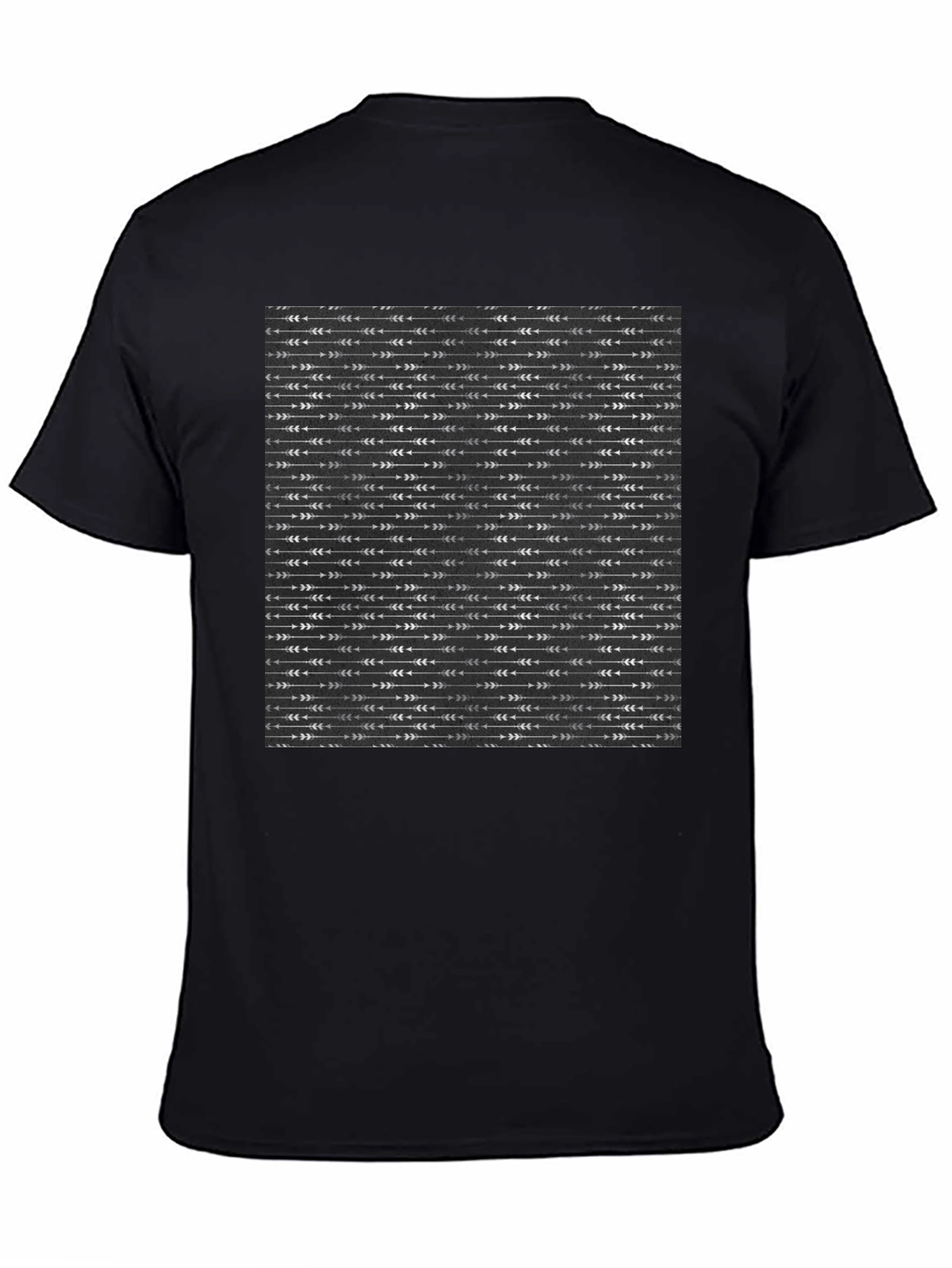 Arrow Pattern Black T-Shirt
