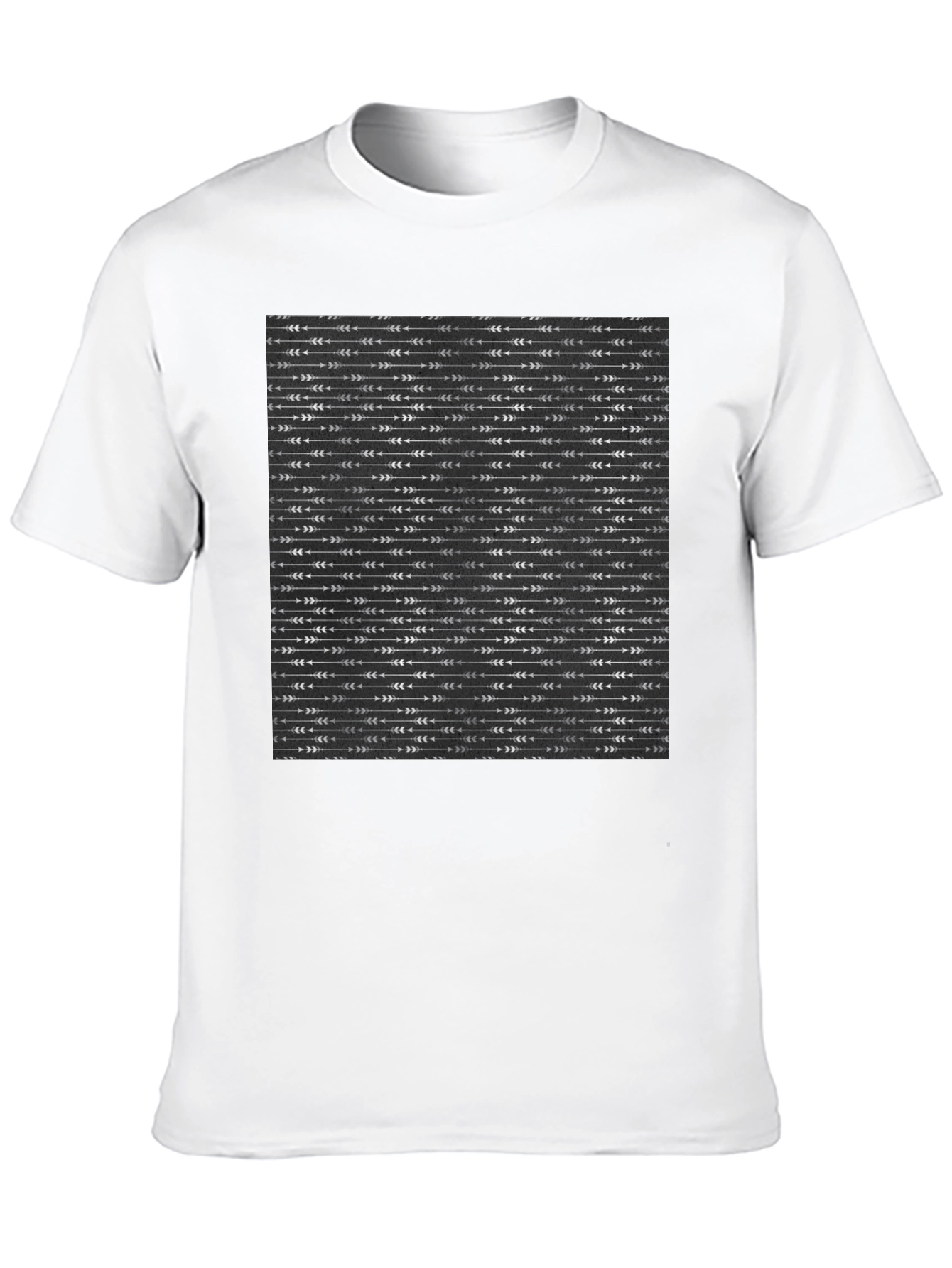 Arrow Pattern Black T-Shirt