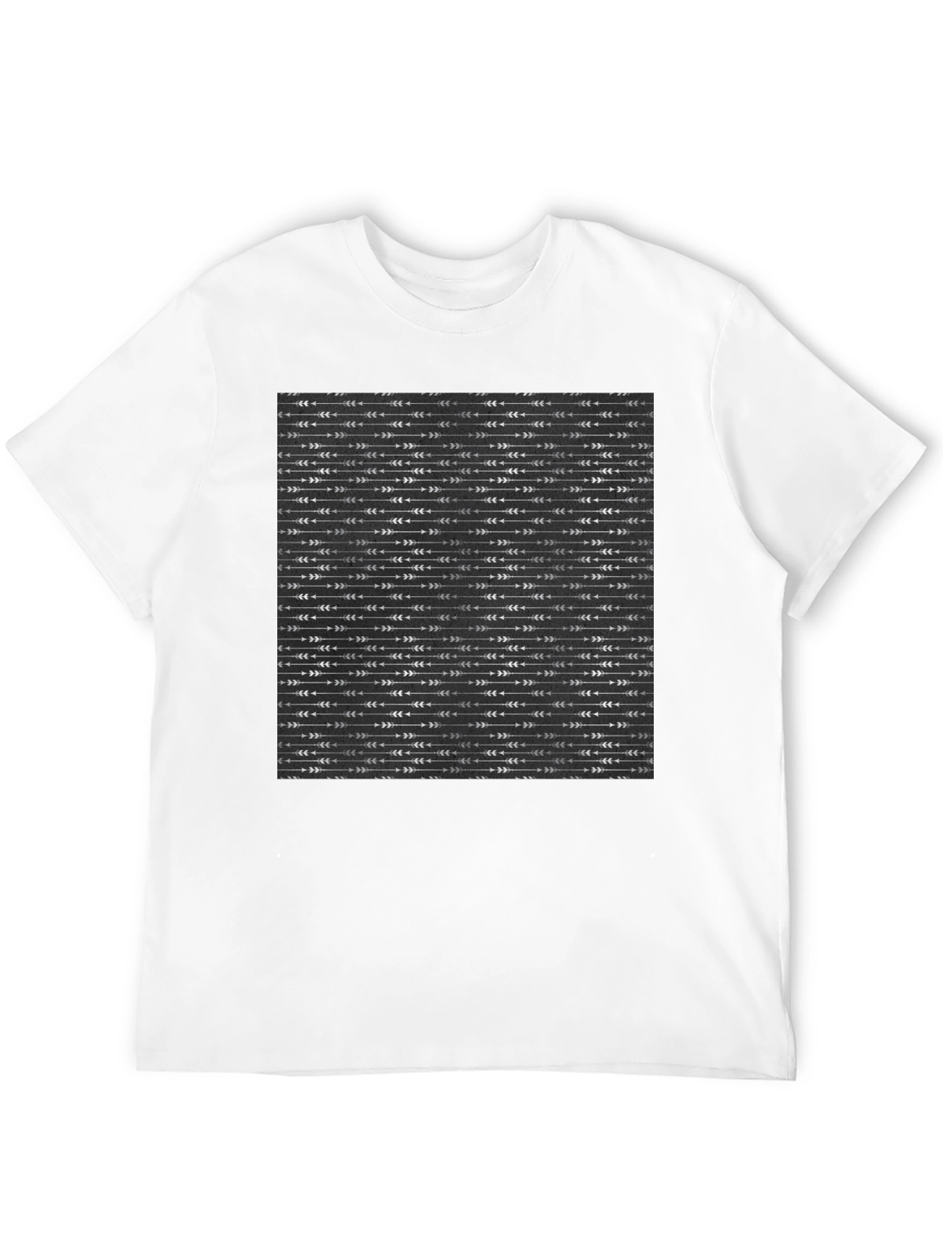 Arrow Pattern Black T-Shirt