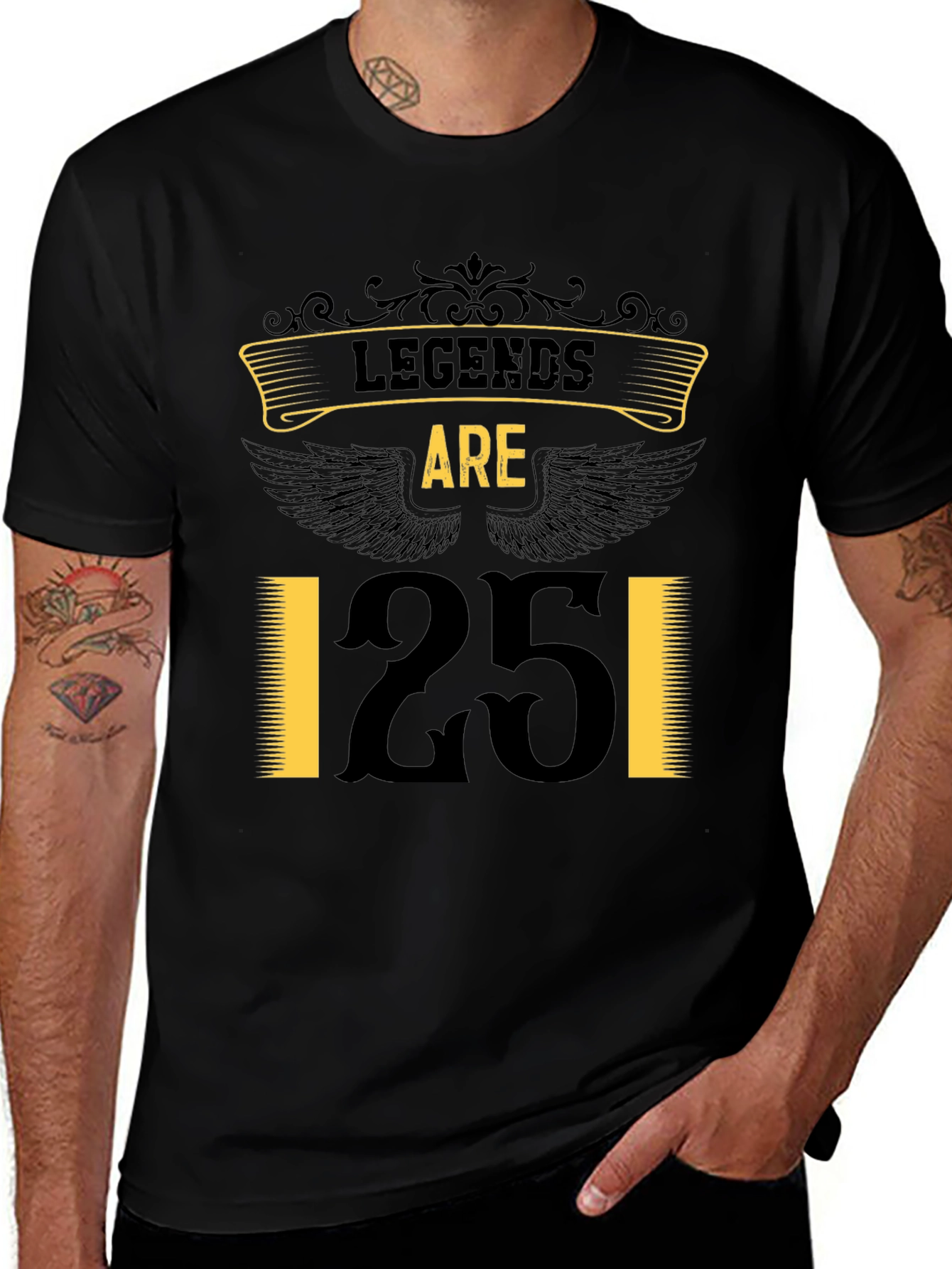 Legends Are 25 T-Shirt - Black