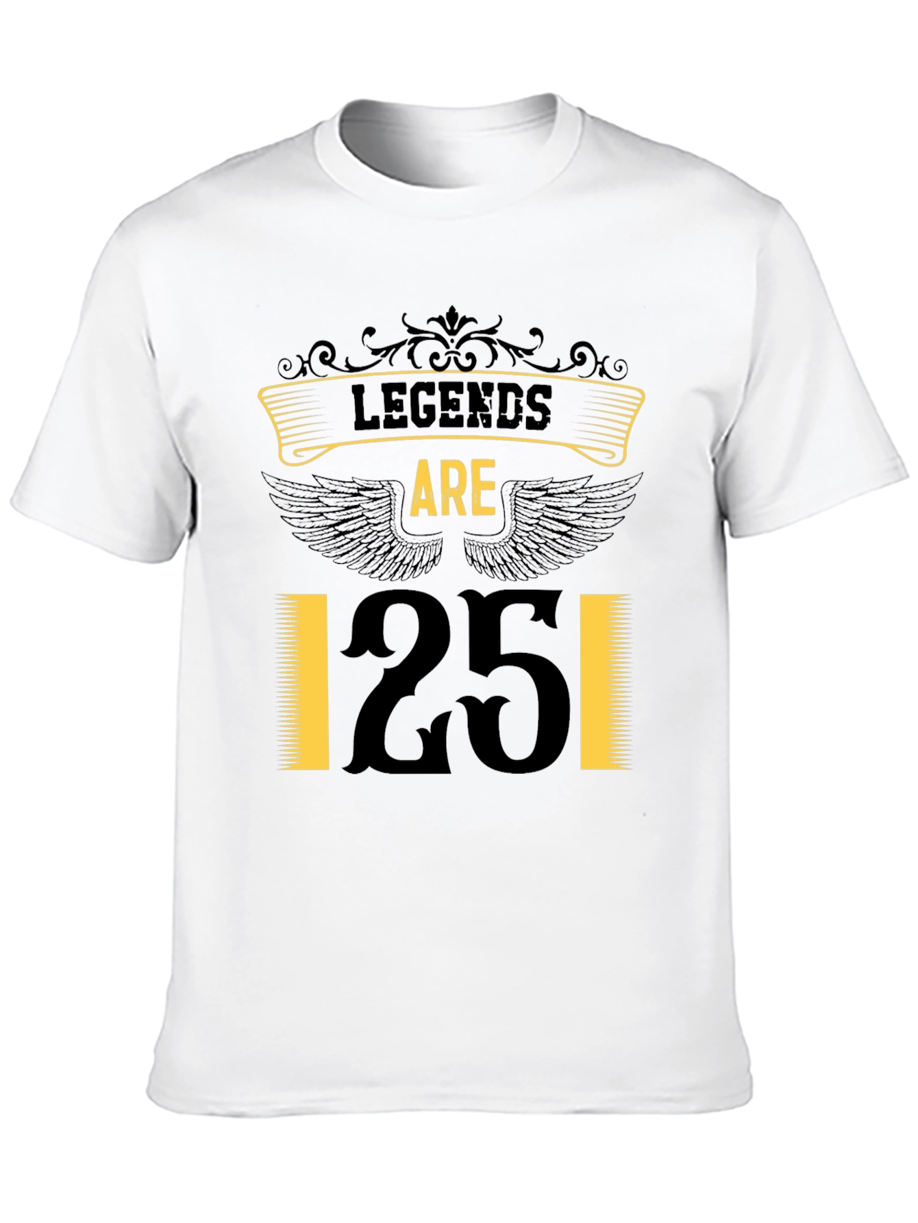 Legends Are 25 T-Shirt - Black