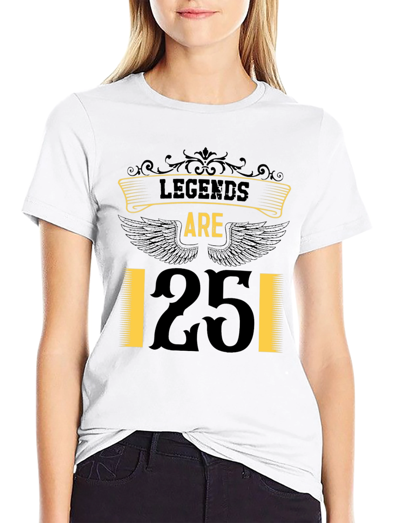 Legends Are 25 T-Shirt - Black