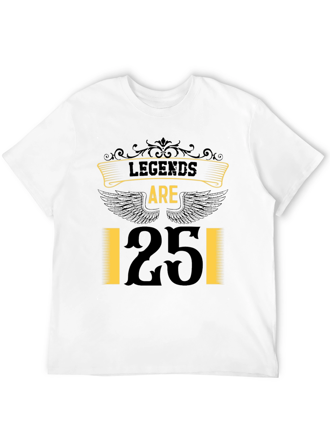 Legends Are 25 T-Shirt - Black