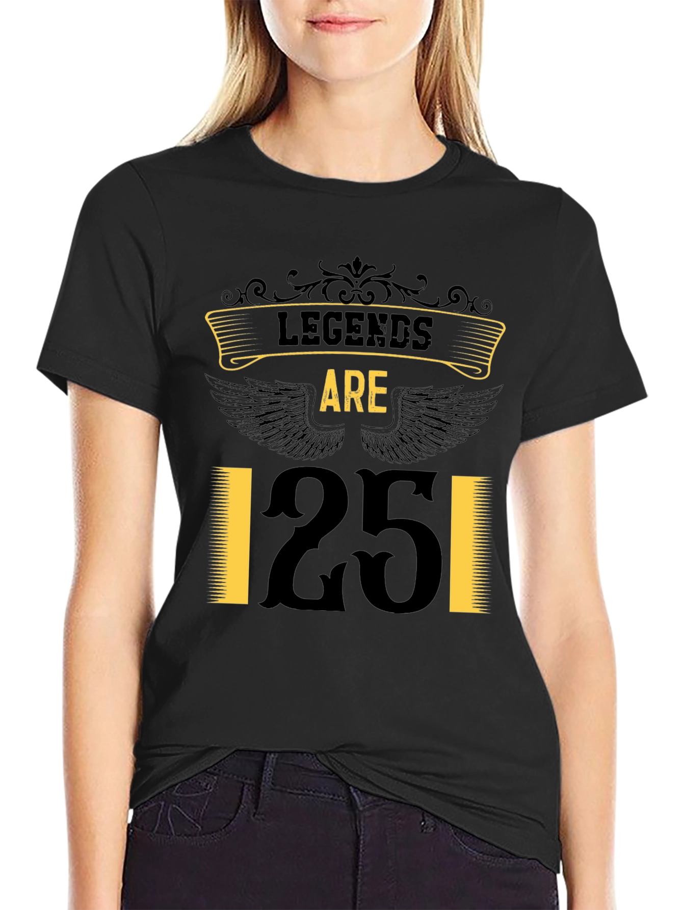 Legends Are 25 T-Shirt - Black