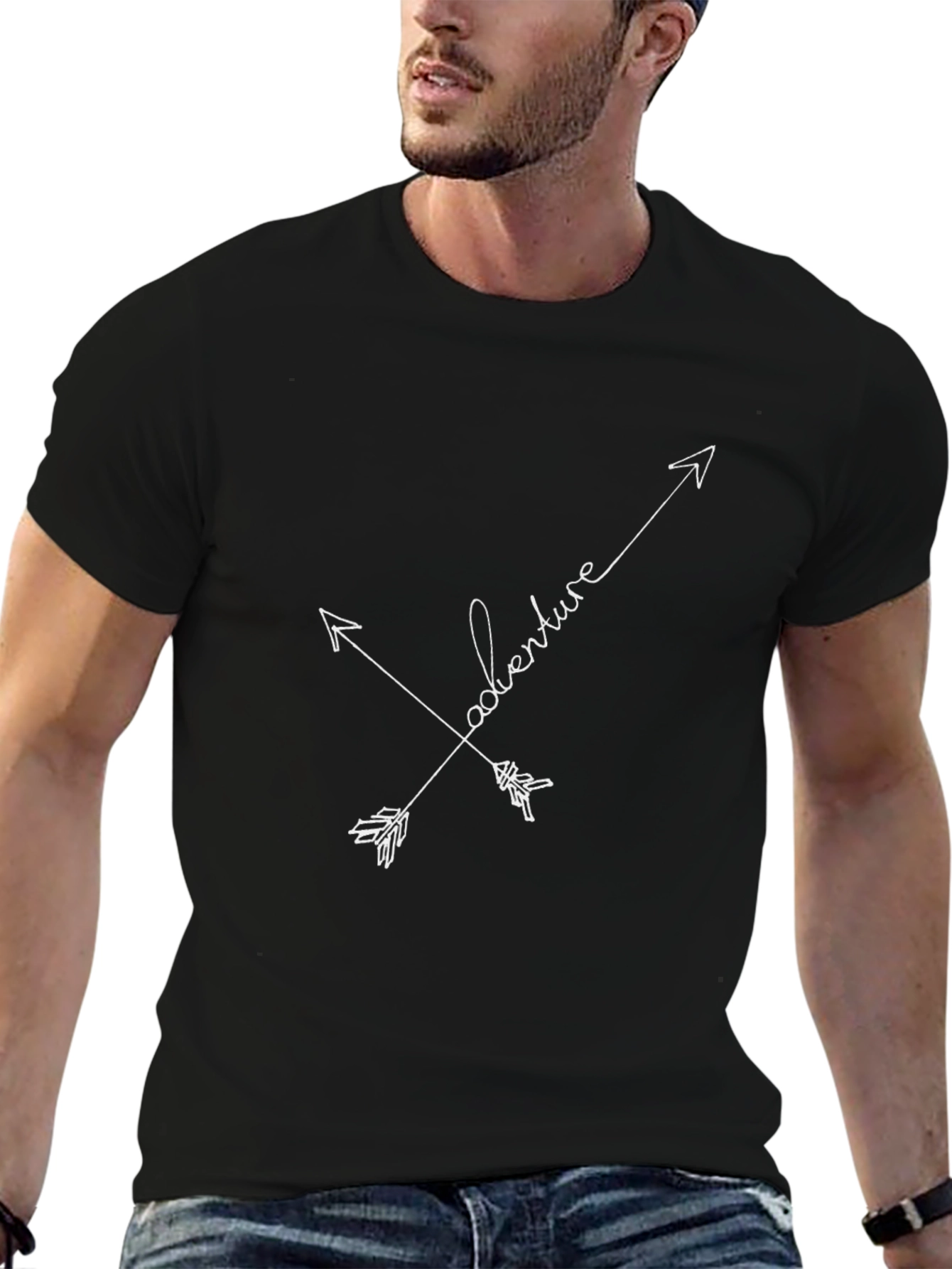 Adventure Arrows Black Graphic Tee