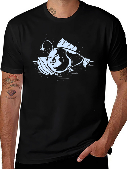 Angler Fish Graphic Tee - Unique Design
