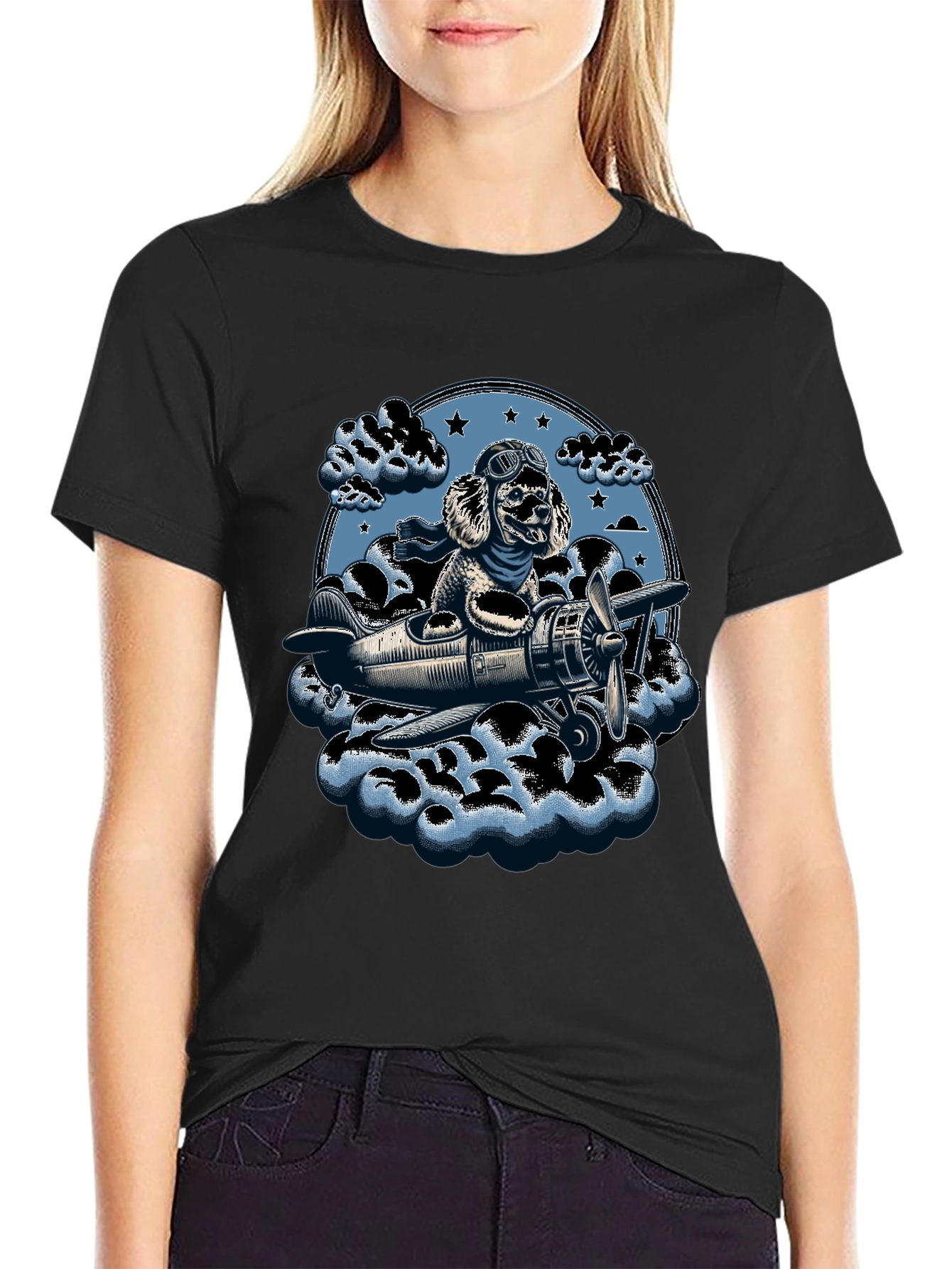 Dog Aviator T-Shirt - Fly High in Style!