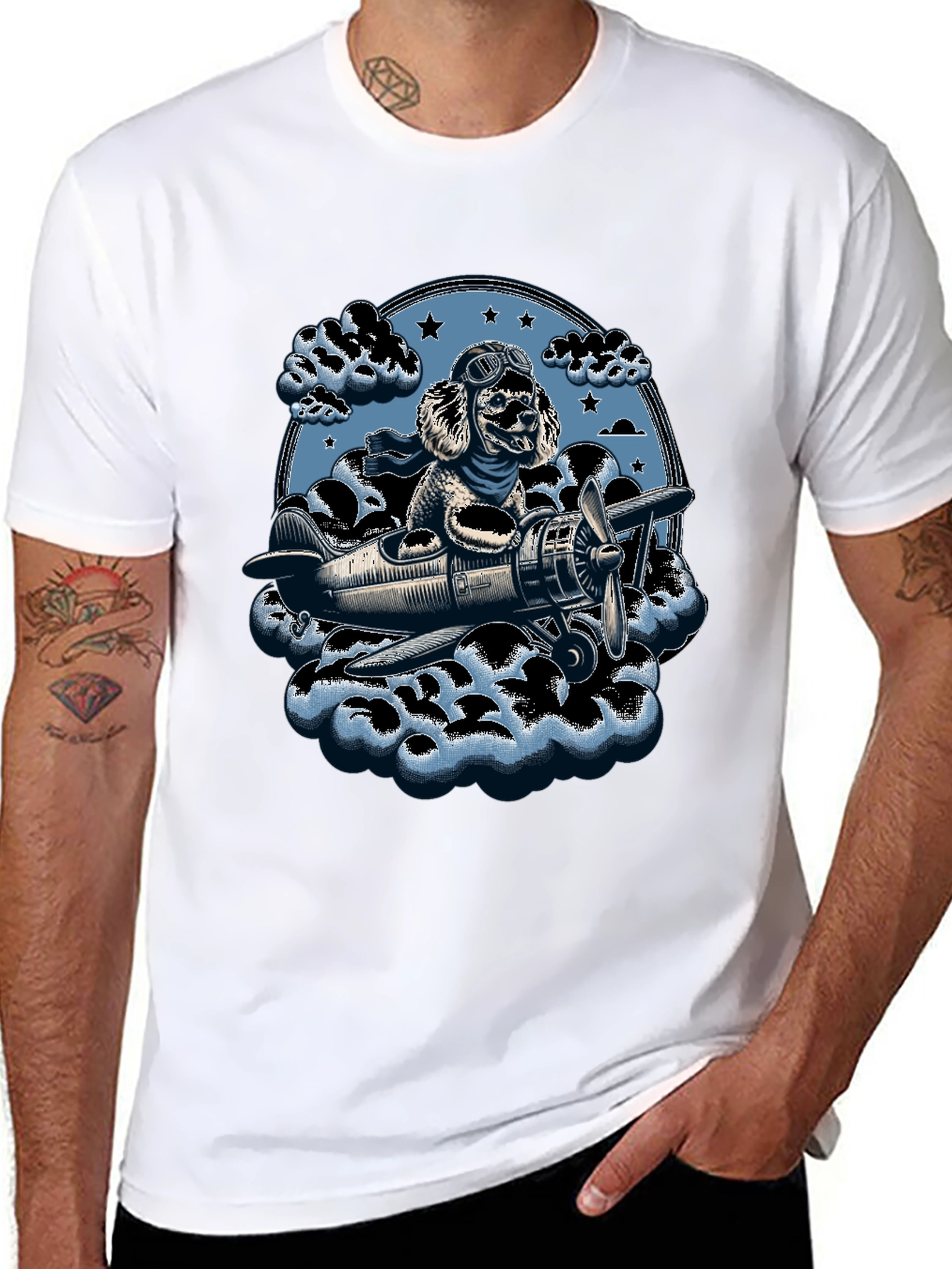 Dog Aviator T-Shirt - Fly High in Style!