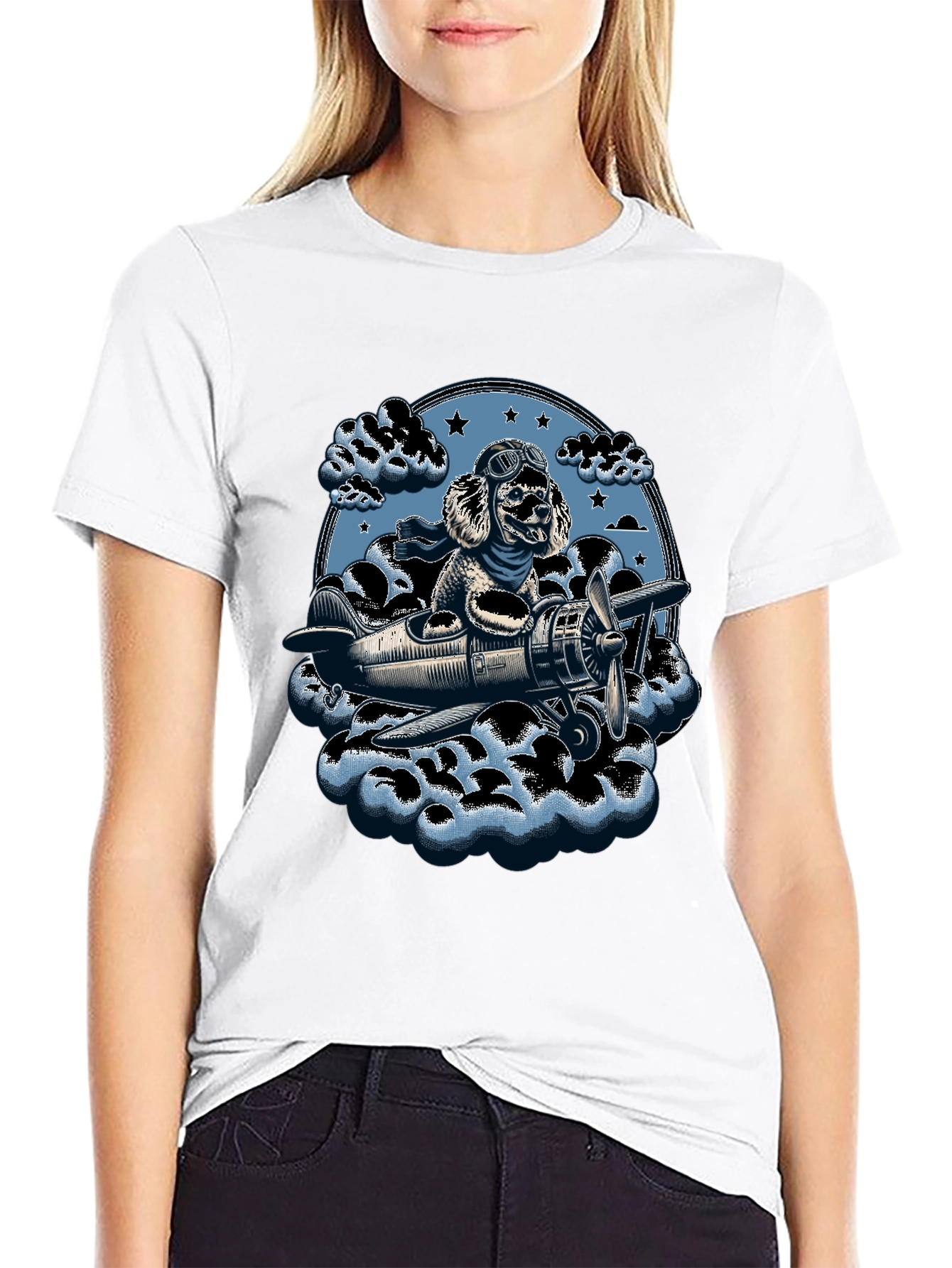 Dog Aviator T-Shirt - Fly High in Style!