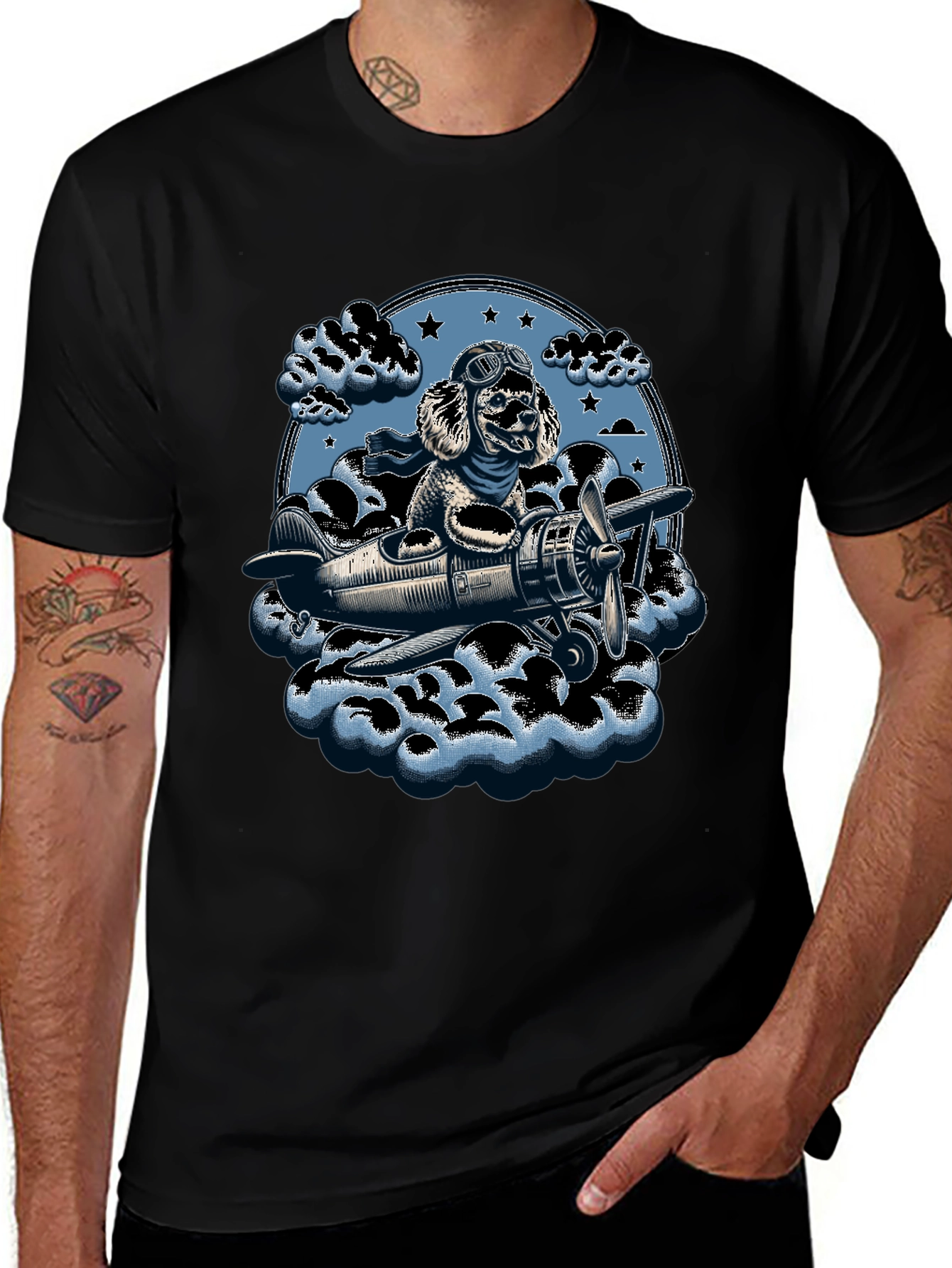 Dog Aviator T-Shirt - Fly High in Style!