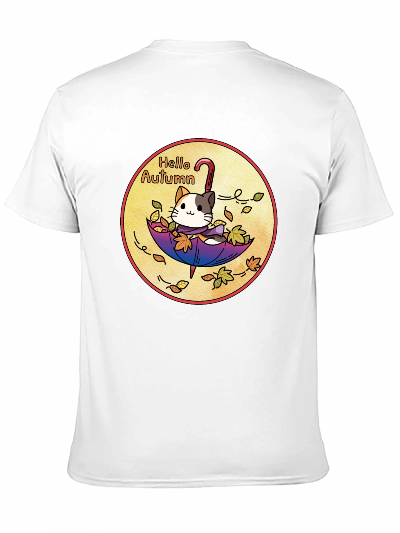 Hello Autumn Cat T-Shirt - Unique Fall Design