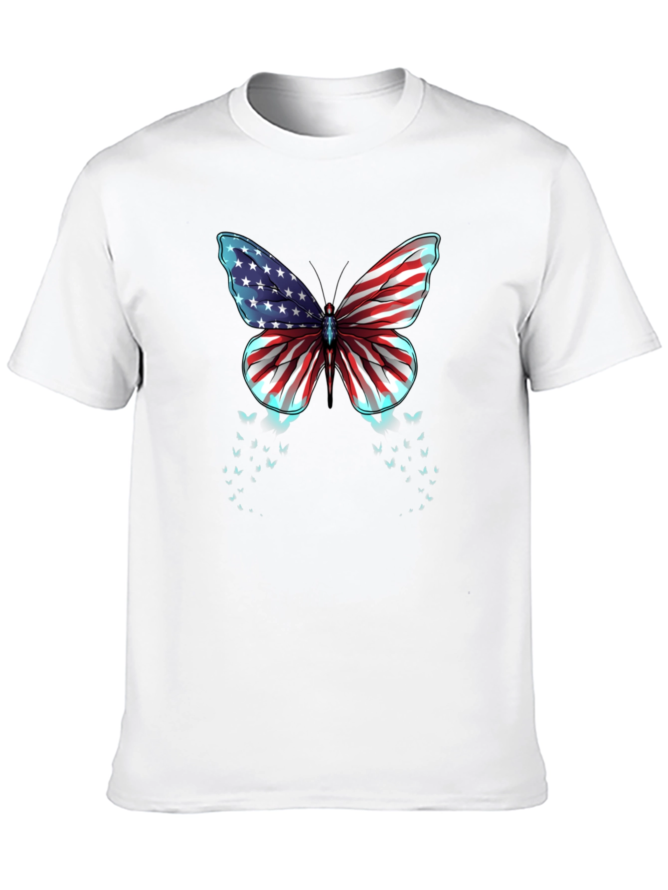 American Flag Butterfly Graphic Tee