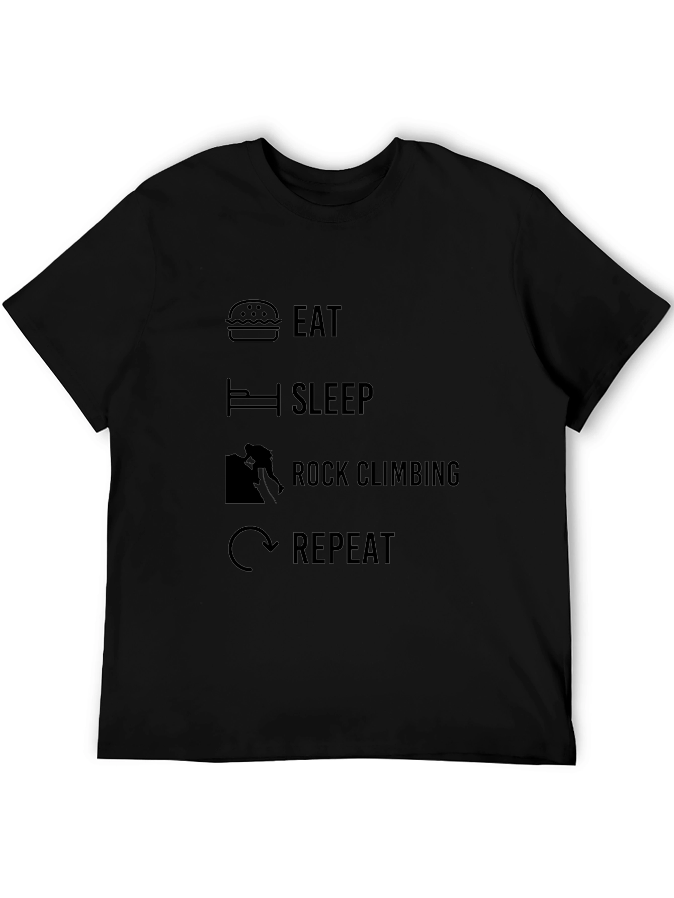 Eat Sleep Rock Climbing Repeat T-Shirt